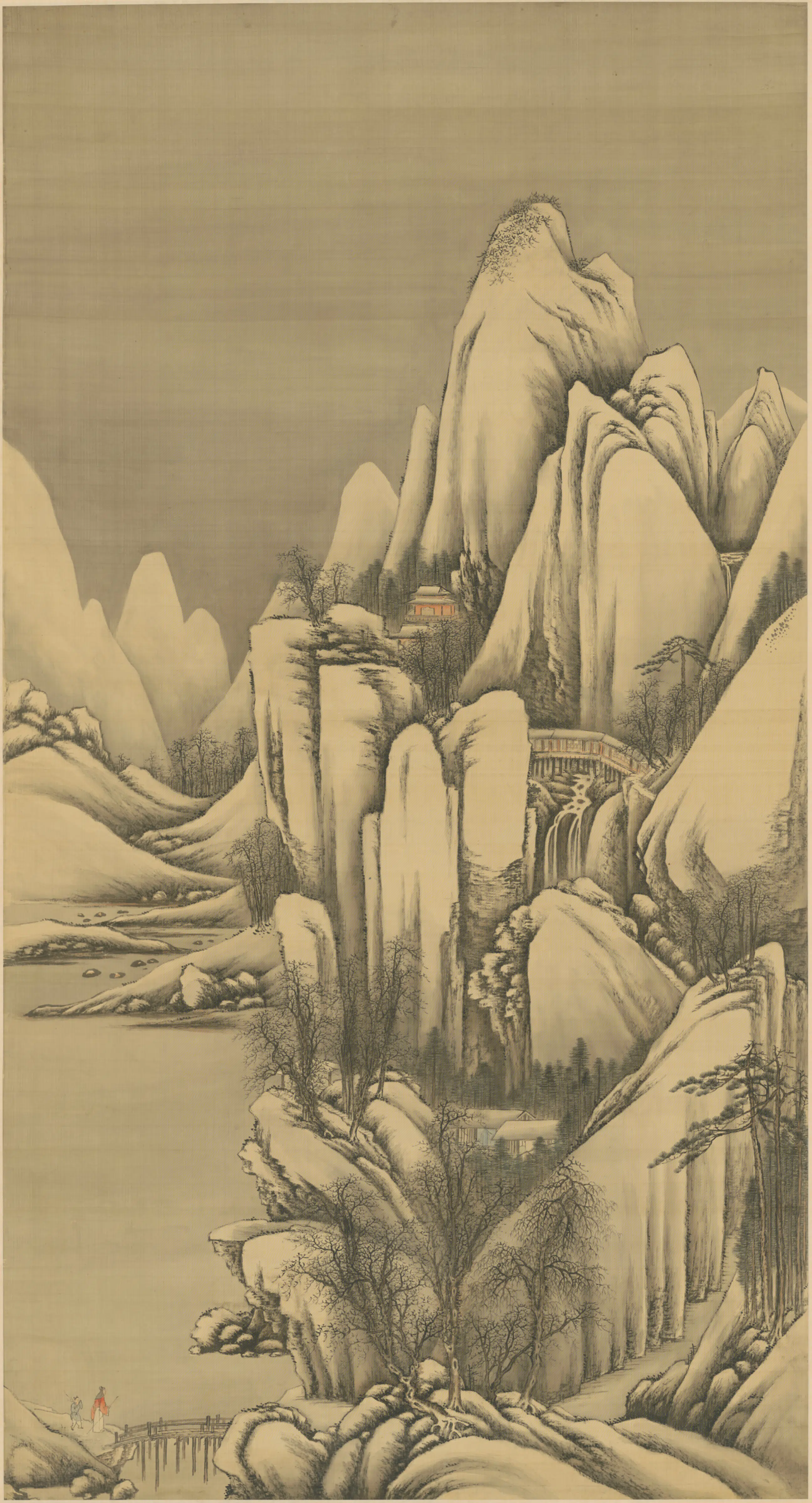 清代【爱新觉罗胤禛-清世宗雍正皇帝】《清人画行乐图轴（8开）》 第3张