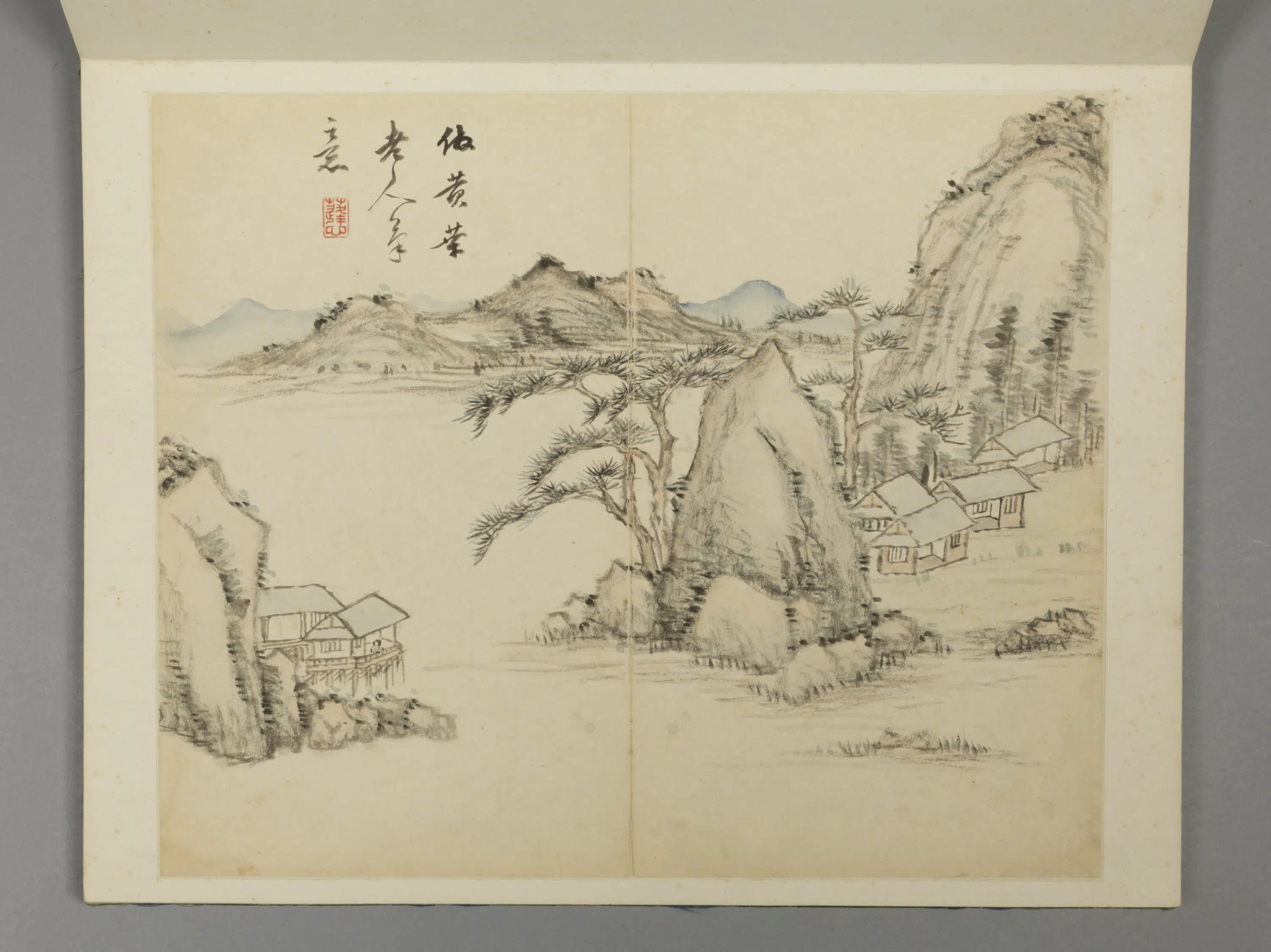 清代【王宸】《山水册－仿黄荣老人笔意》 第1张