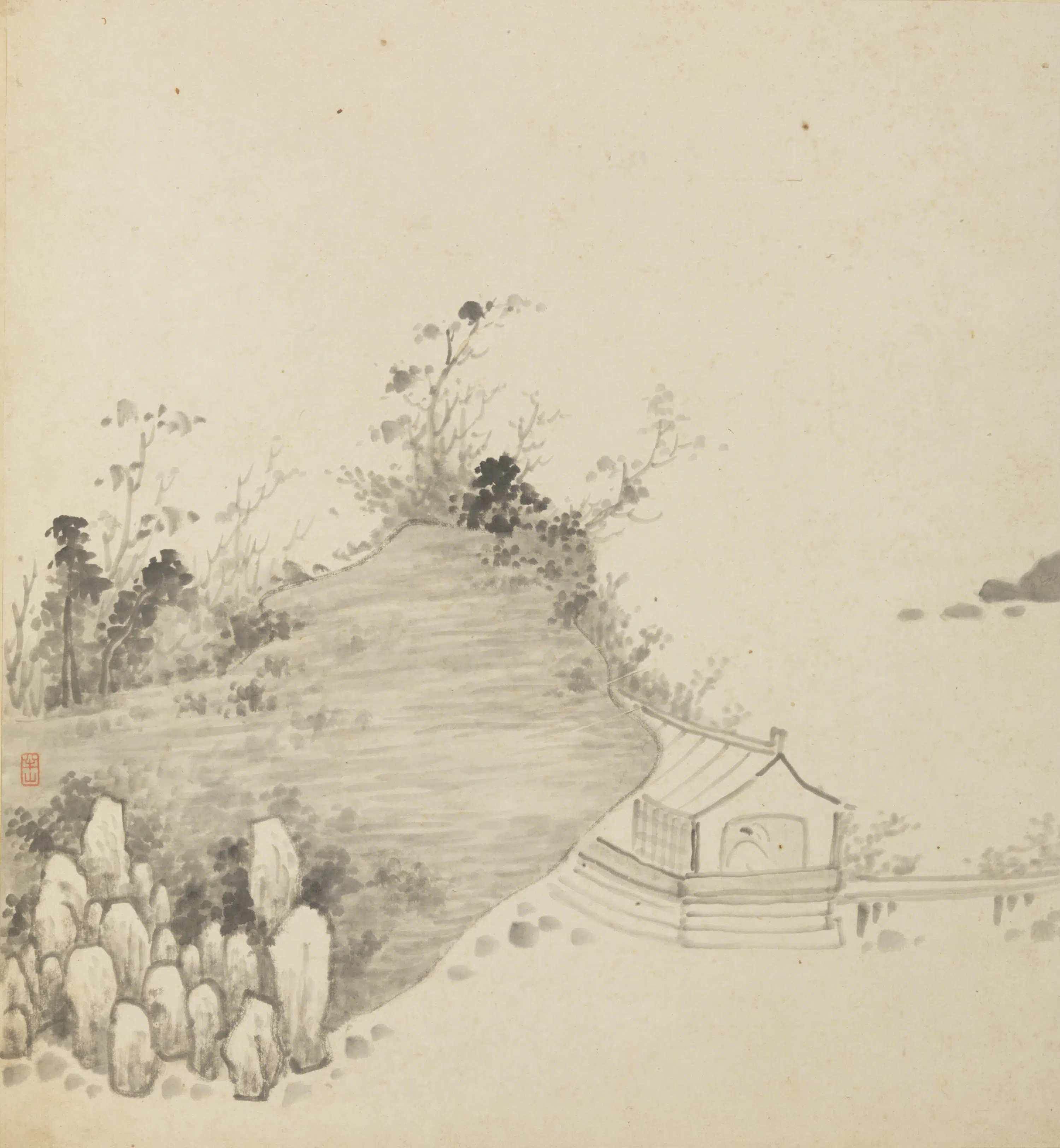 清代【半山-徐敦（惇）】《山水人物册》 第4张