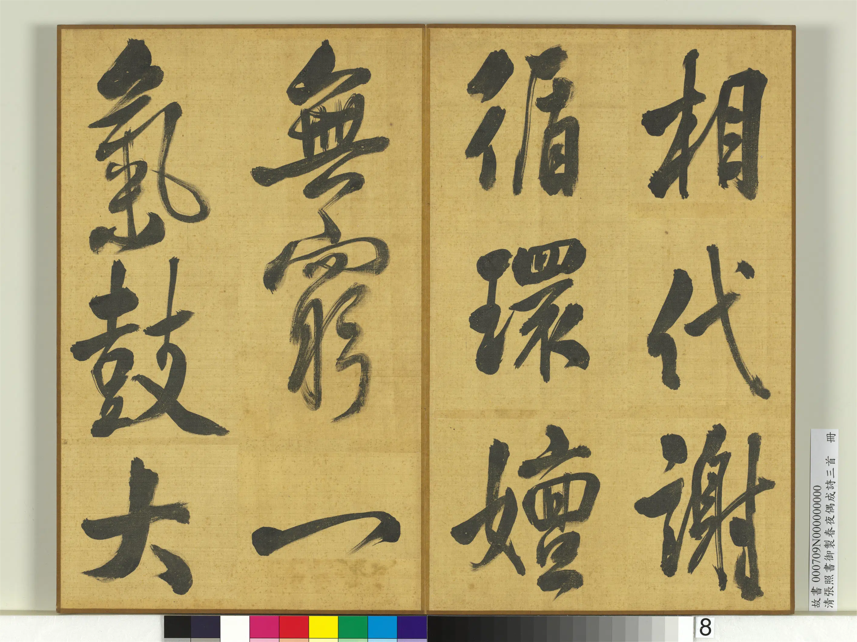 清代【张照】《书御制春夜偶成诗三首册》 第16张