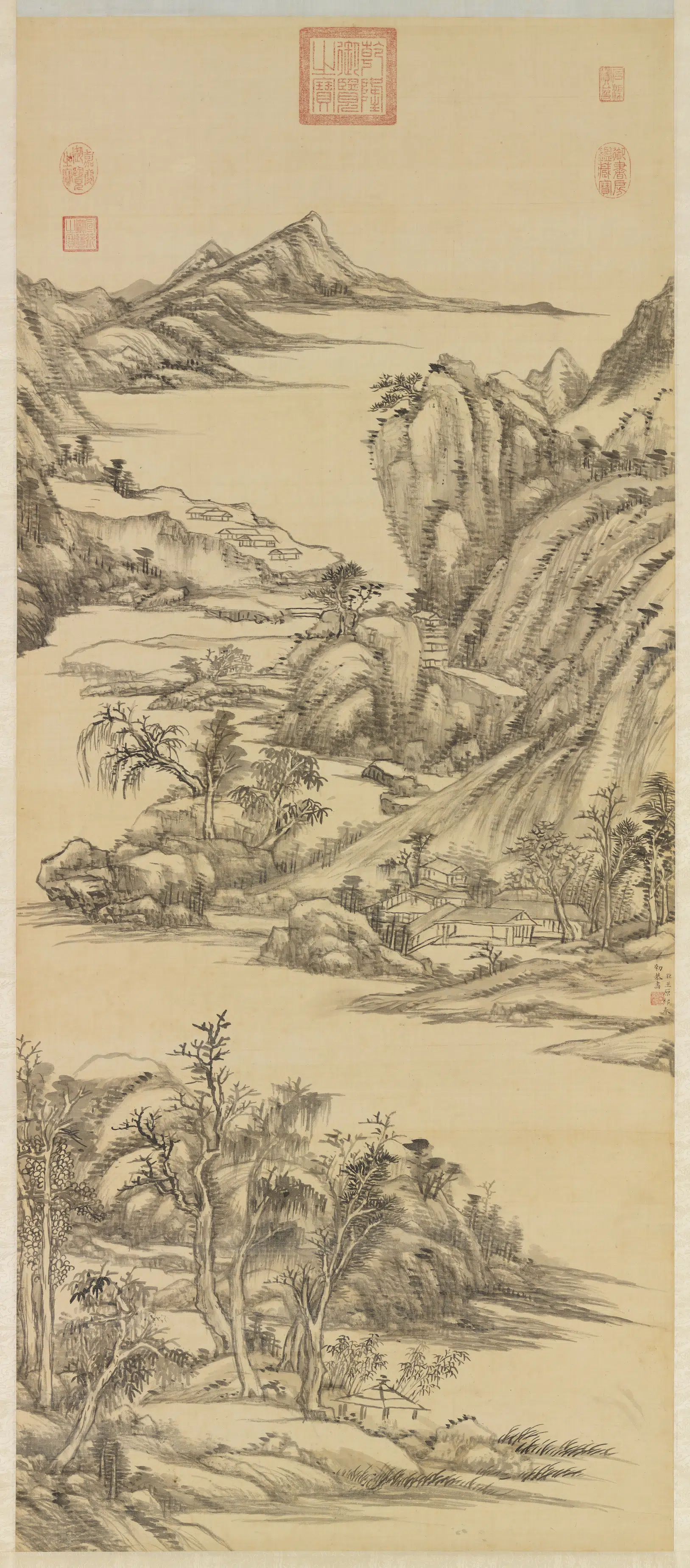 清代【王原祁】《江山霁图轴》