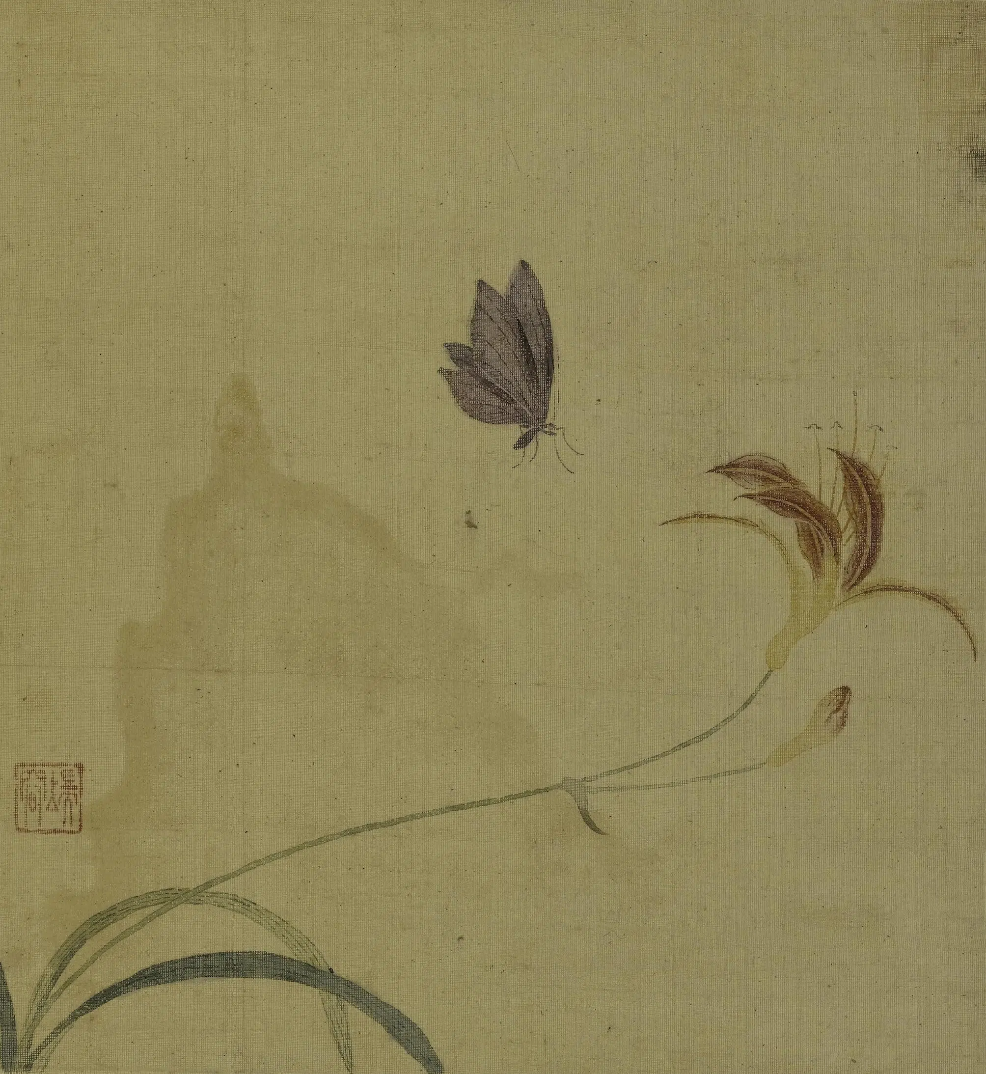 明朝【文俶】《花鸟草虫图册（八开）》 第3张
