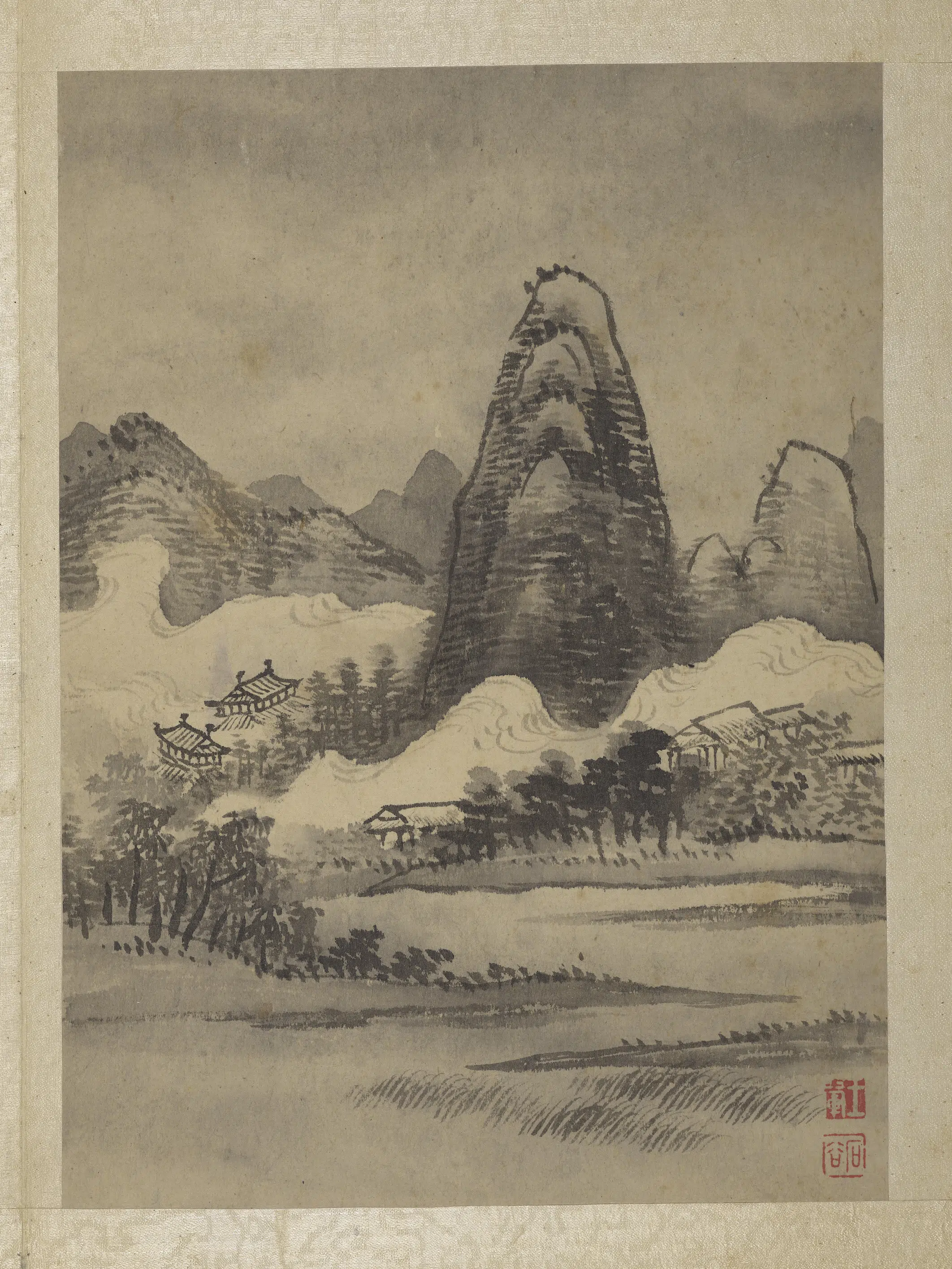 清代【王翚】《画山水册-3》 第2张 清代【王翚】《画山水册-3》 第2张