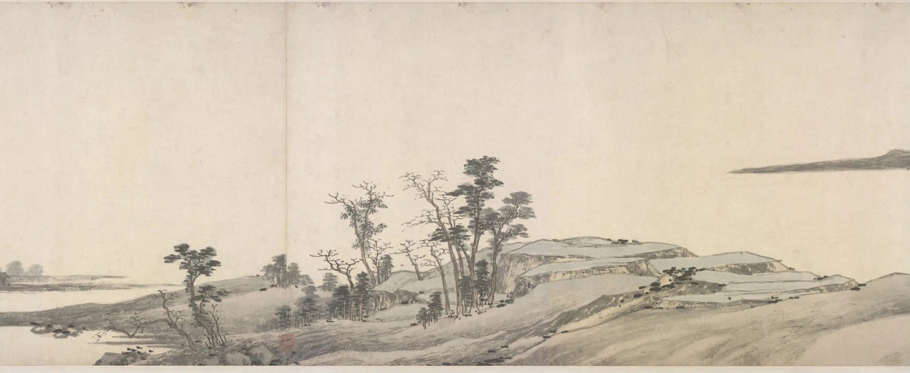 明代【沈周】《仿黄公望富春山居图卷》 第10张 明代【沈周】《仿黄公望富春山居图卷》 第10张
