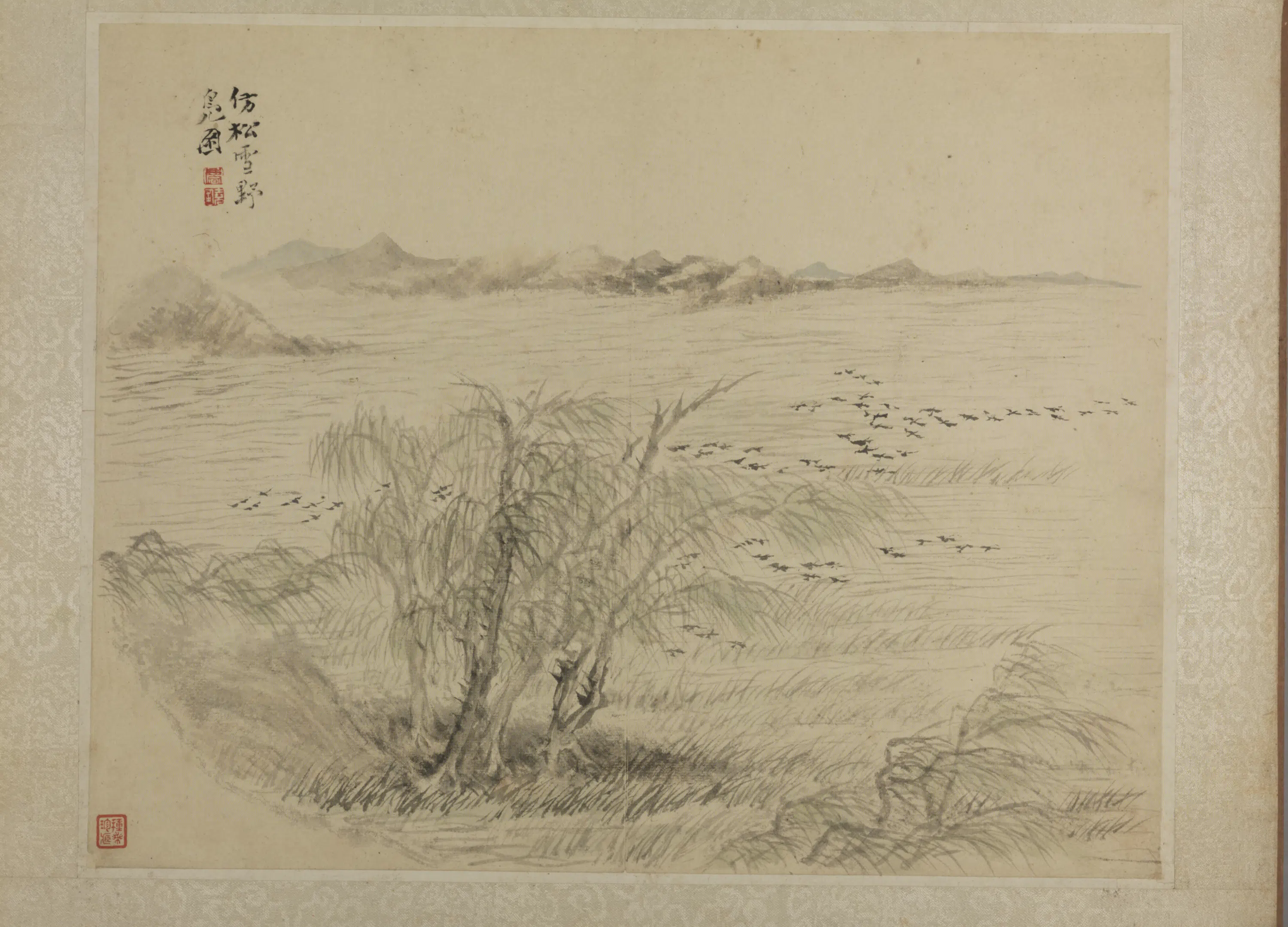 清代【吴麐】《仿古山水册》