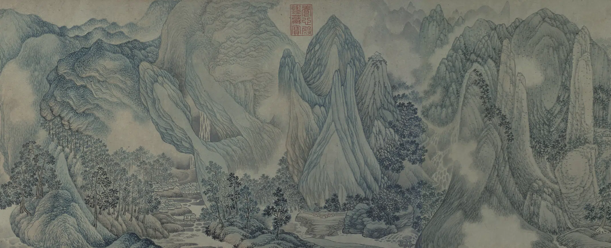 明朝【吴彬】《山阴道上图卷》 第2张 明朝【吴彬】《山阴道上图卷》 第2张