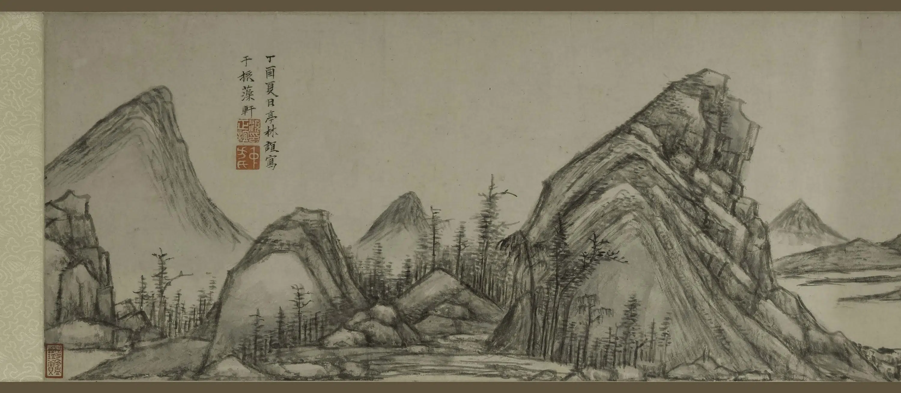 明朝【顾正谊】《山水图卷》 第1张