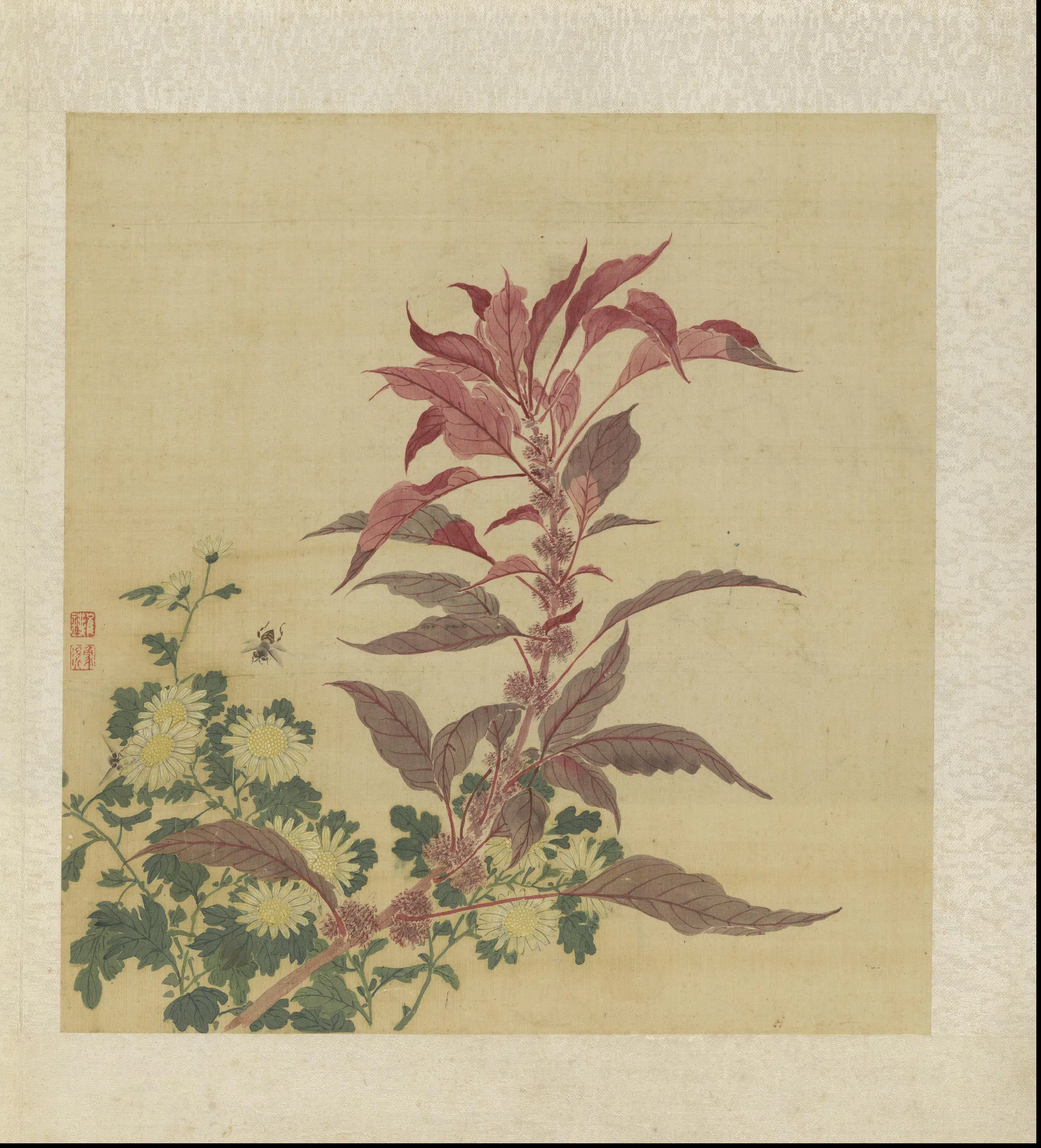 清代【崔鏏】《花卉草虫图册》 第8张