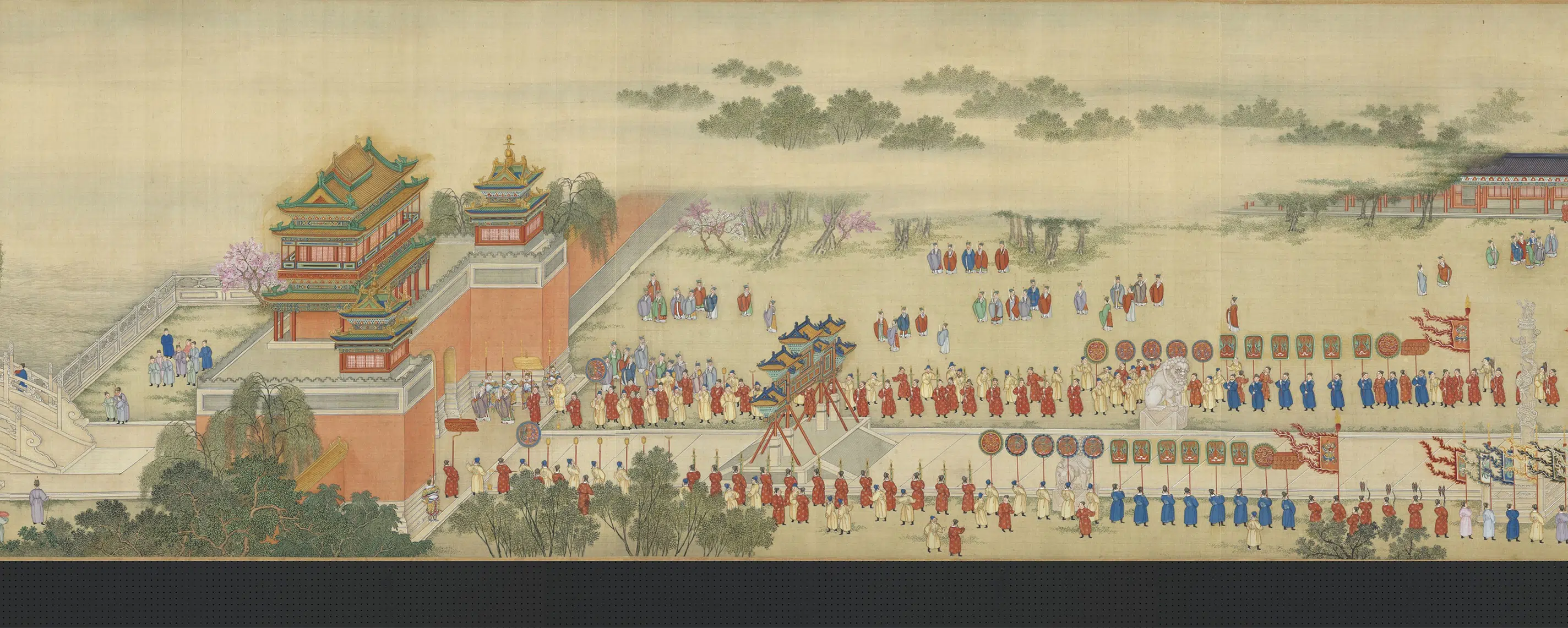 清代【周鲲】《院本汉宫春晓图》 第11张