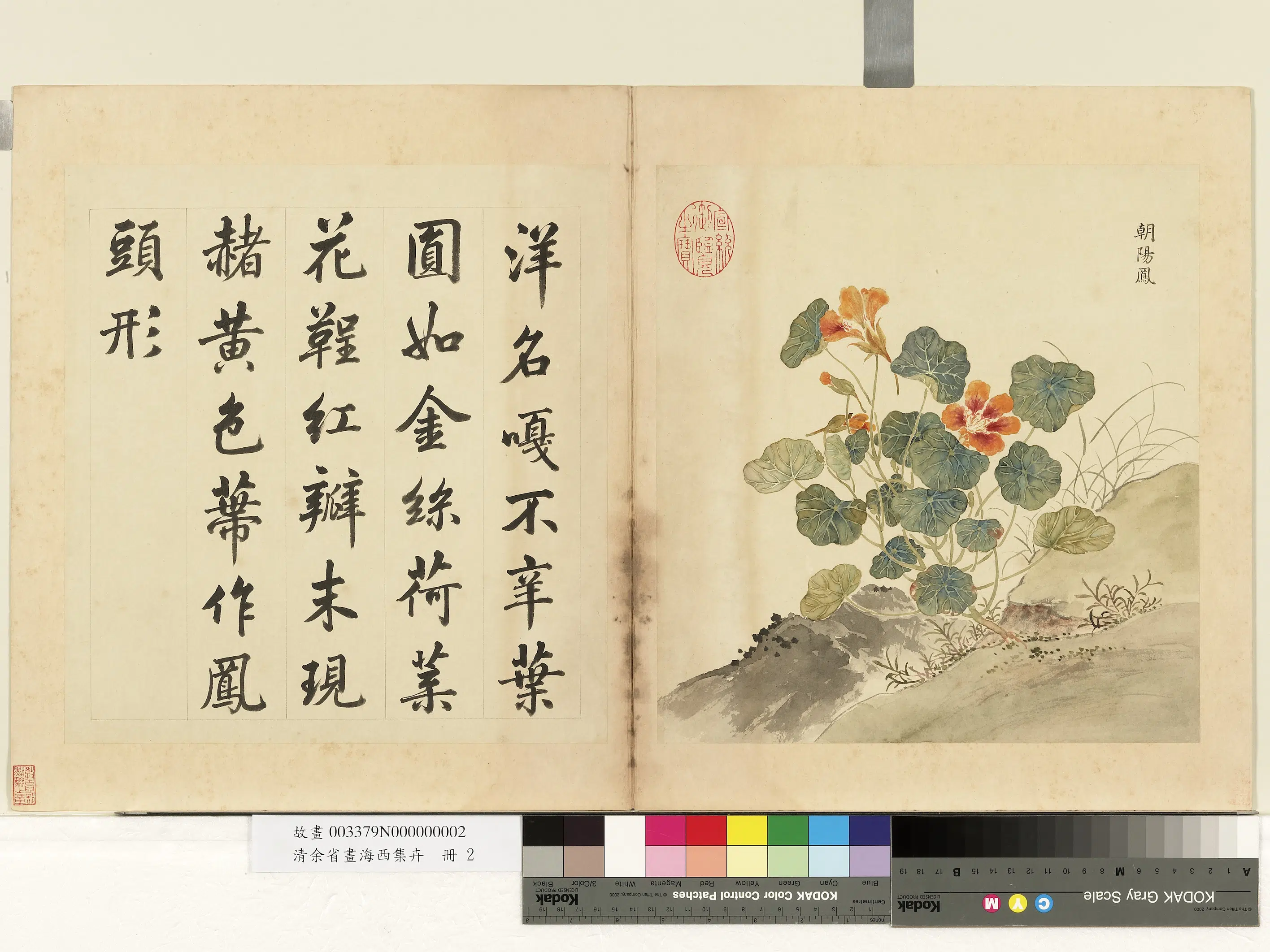 清代【余省】《画海西集卉册》 第2张