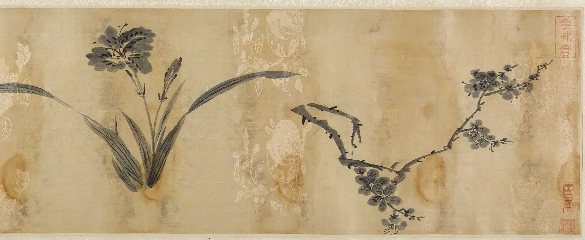 清代【李因】《花鸟卷》 第8张