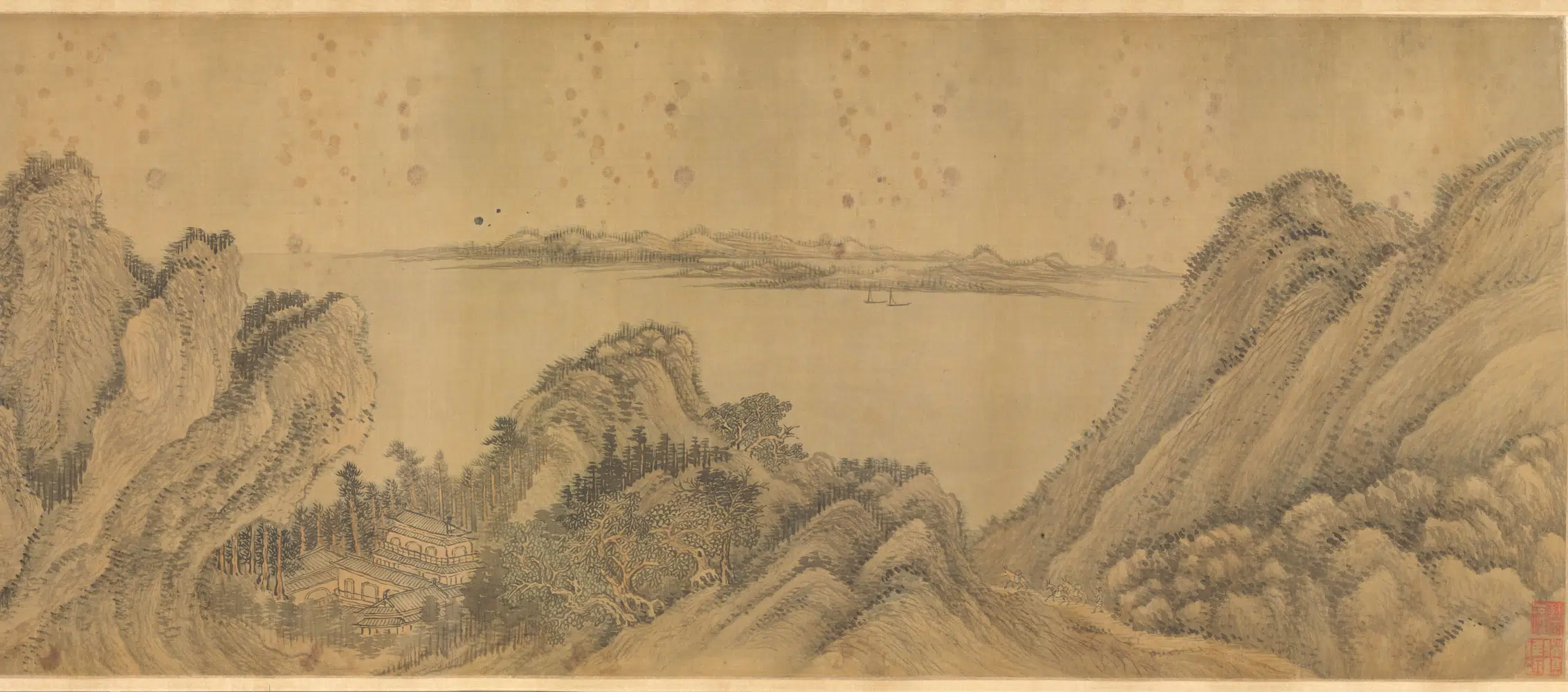 清代【王翚】《抚王蒙江山千里图卷》 第4张 清代【王翚】《抚王蒙江山千里图卷》 第4张