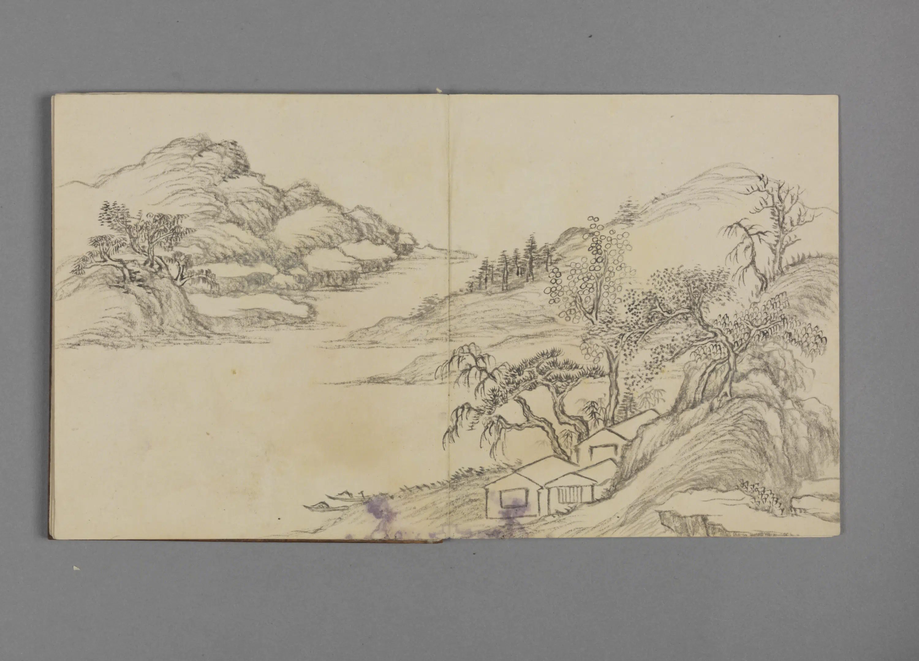 清代【董邦达】《山水册-1（8开）》 第6张