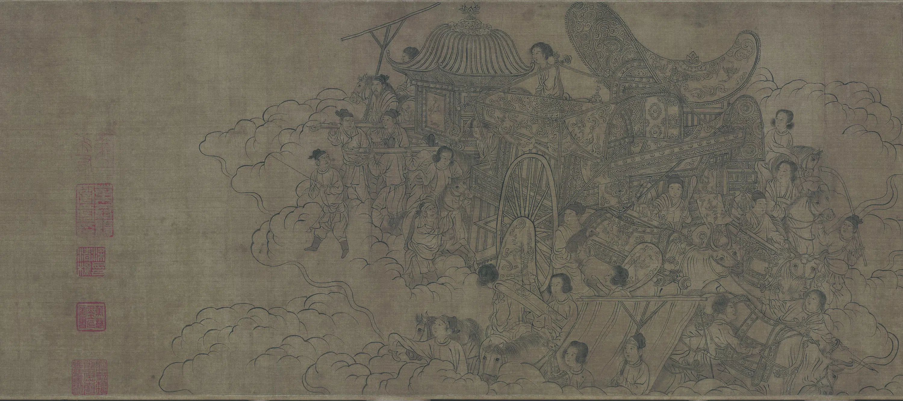 宋代【李公麟】《西岳降灵图卷》 第2张