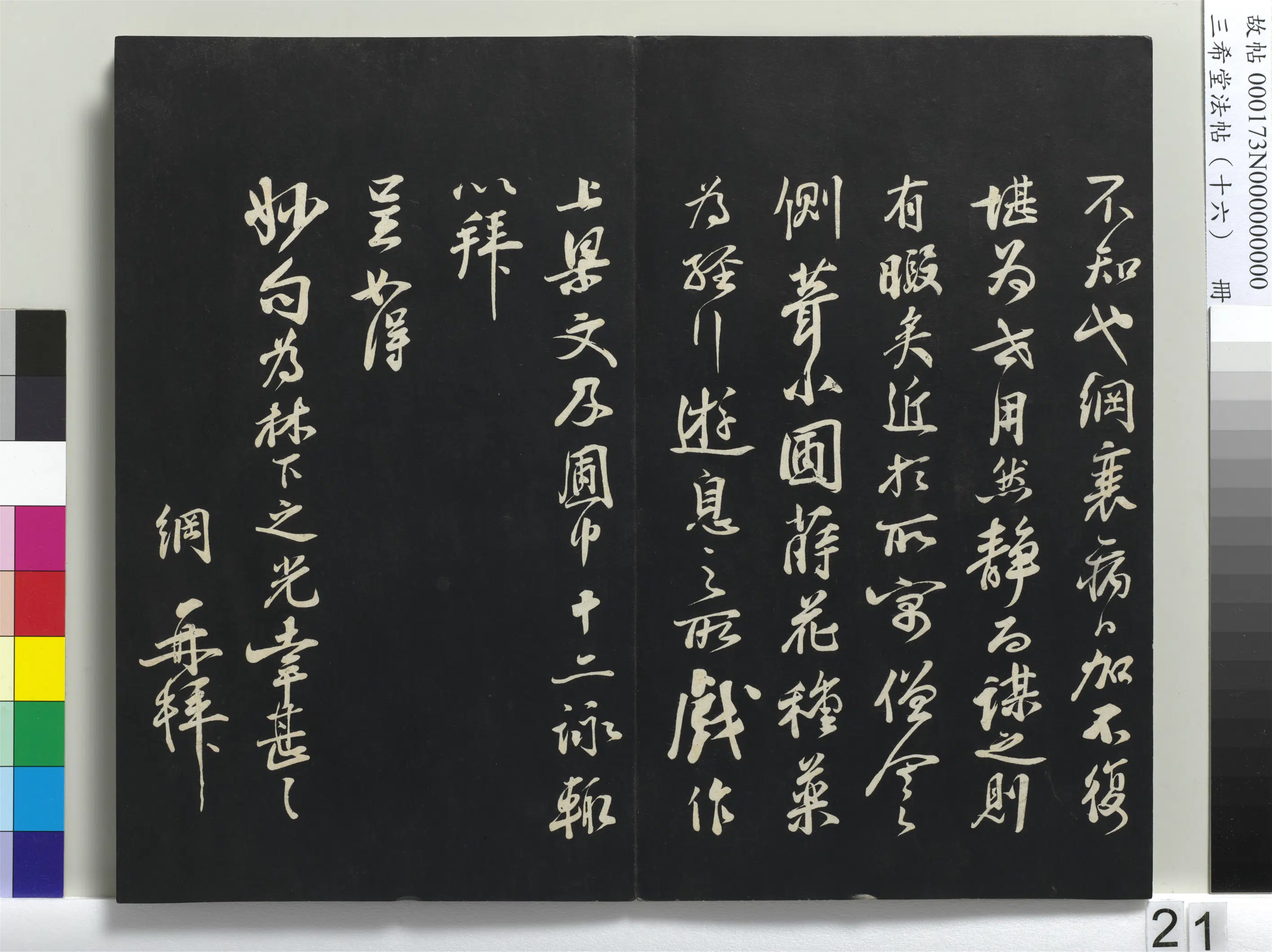 清代【爱新觉罗弘历-乾隆-清高宗】《三希堂法帖（十六）册-1》 第14张