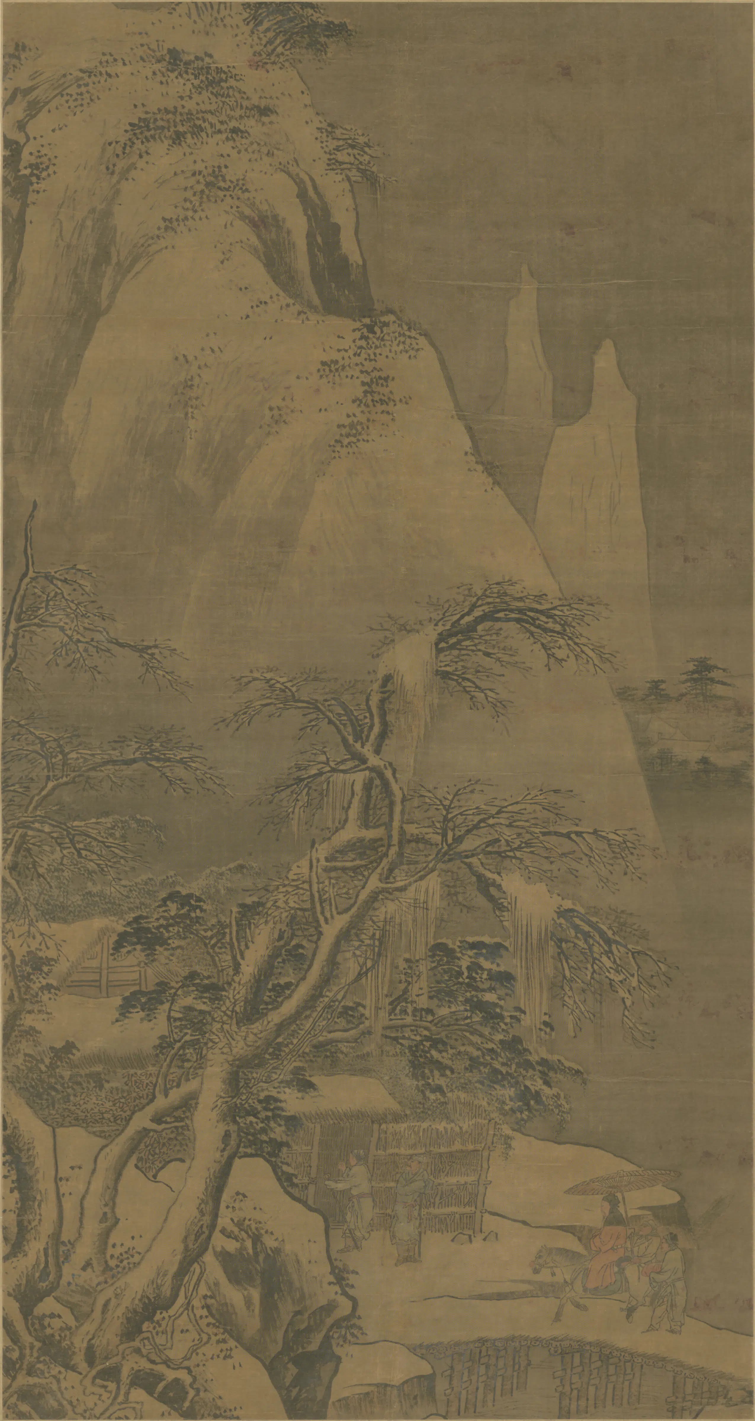 明朝【明人】《雪山访友图轴》 第1张 明朝【明人】《雪山访友图轴》 第1张