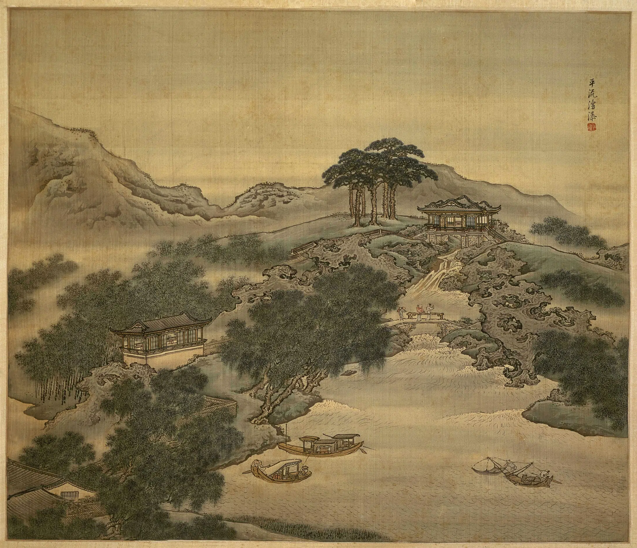 清代【袁耀】《扬州四景图》 第3张