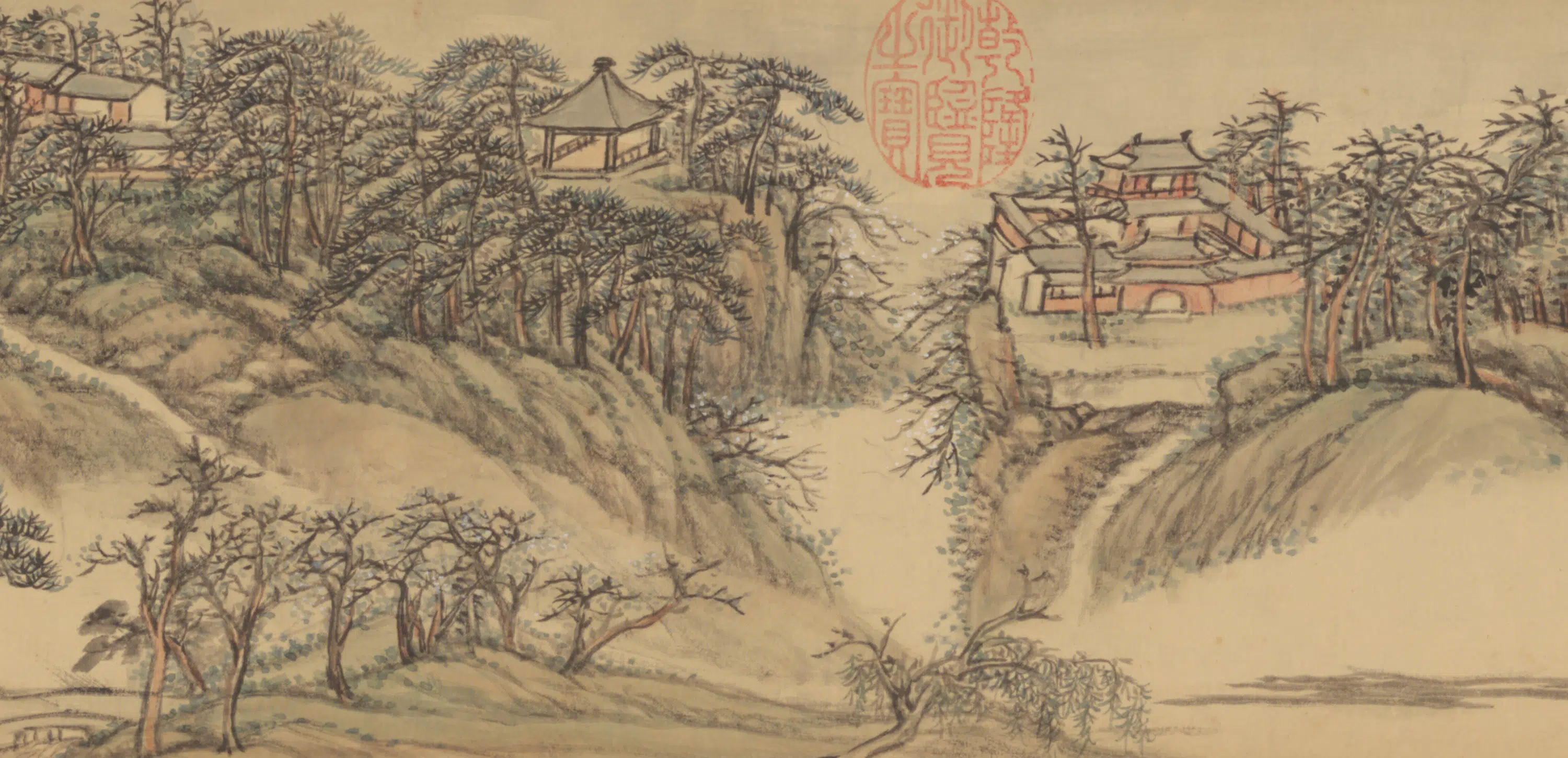 清代【张宗苍】《画弘历平山堂诗意卷》 第3张