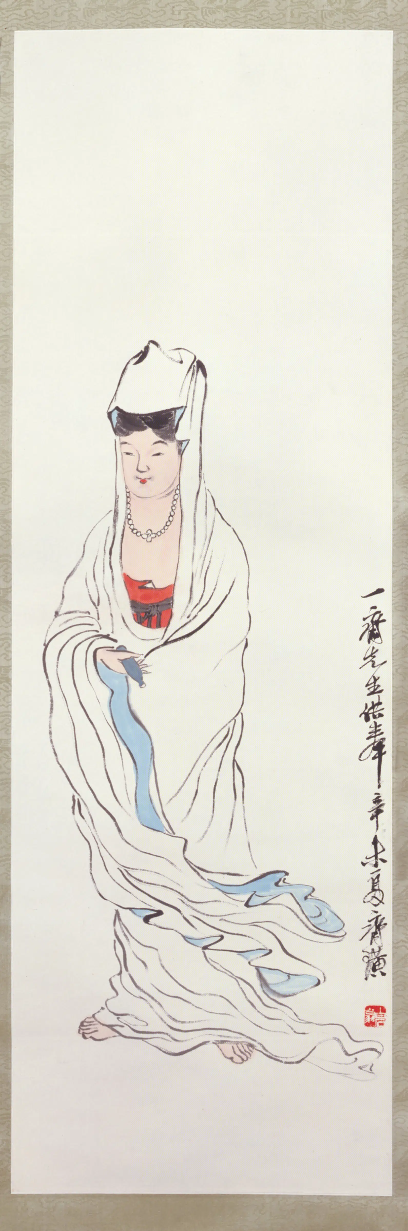 近现代【齐白石】《观音轴》