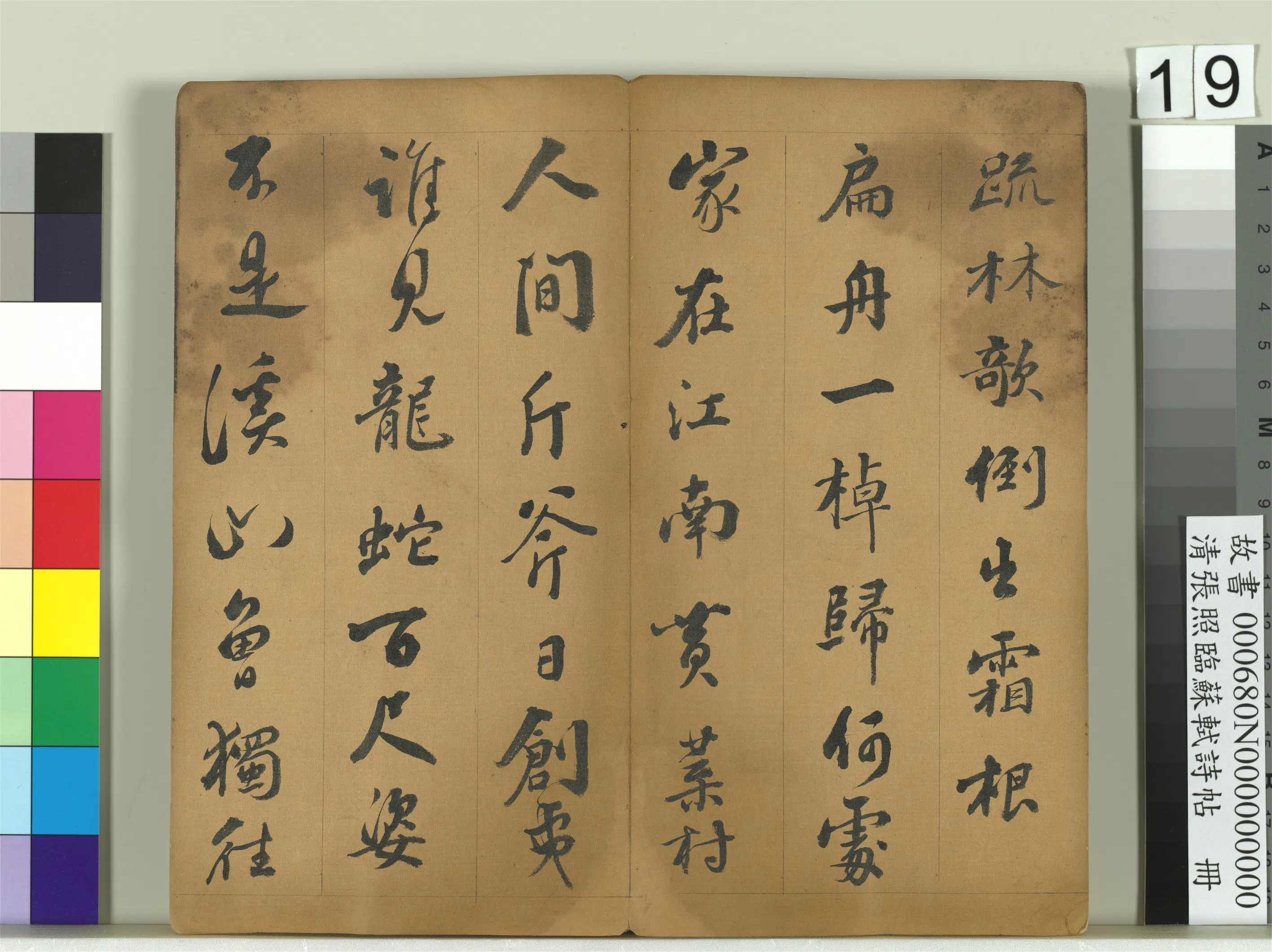 清代【张照】《临苏轼诗帖册》 第11张