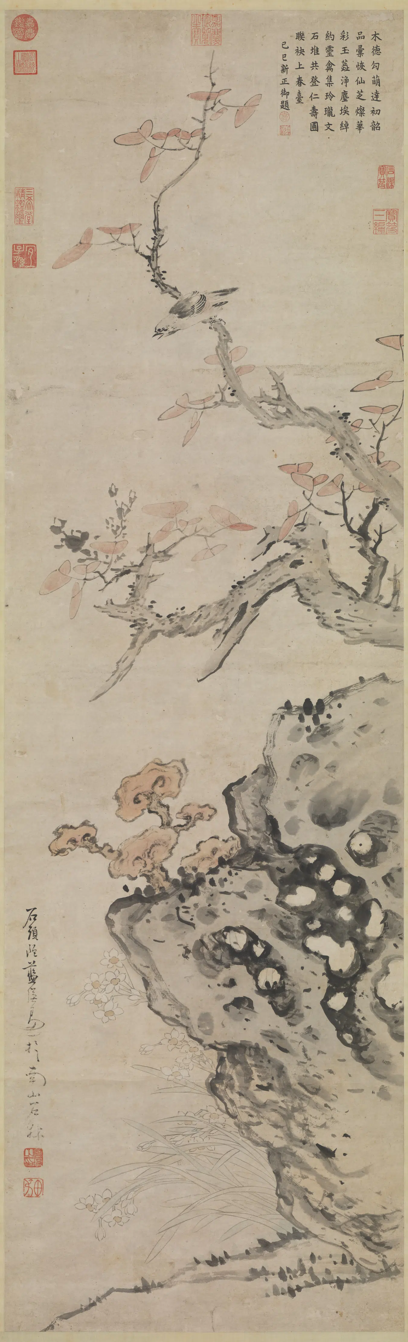 明朝【蓝瑛】《群仙上寿图轴》