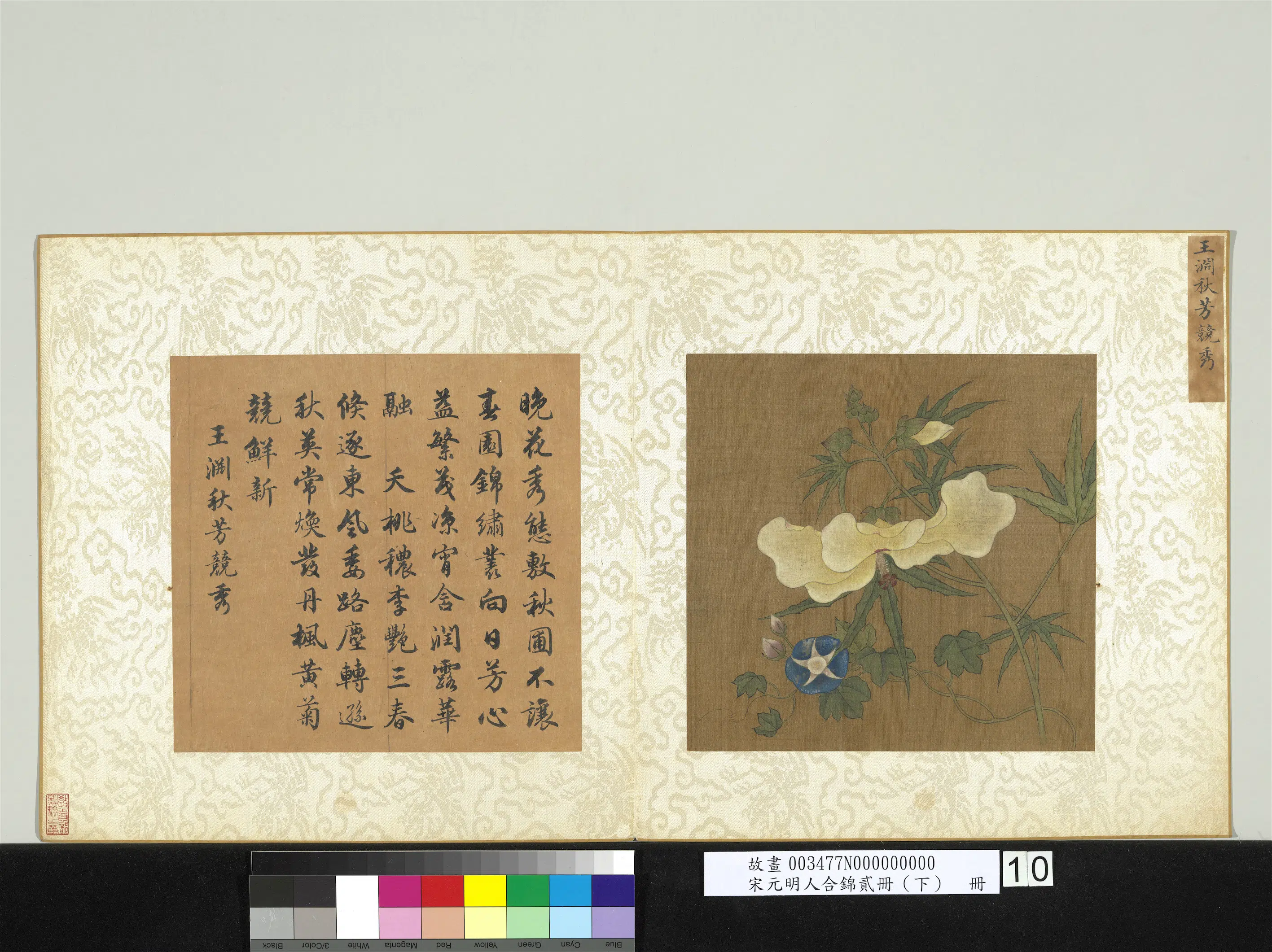 元朝【王渊】《秋芳竞秀图-宋元明人合锦贰册（下）册》