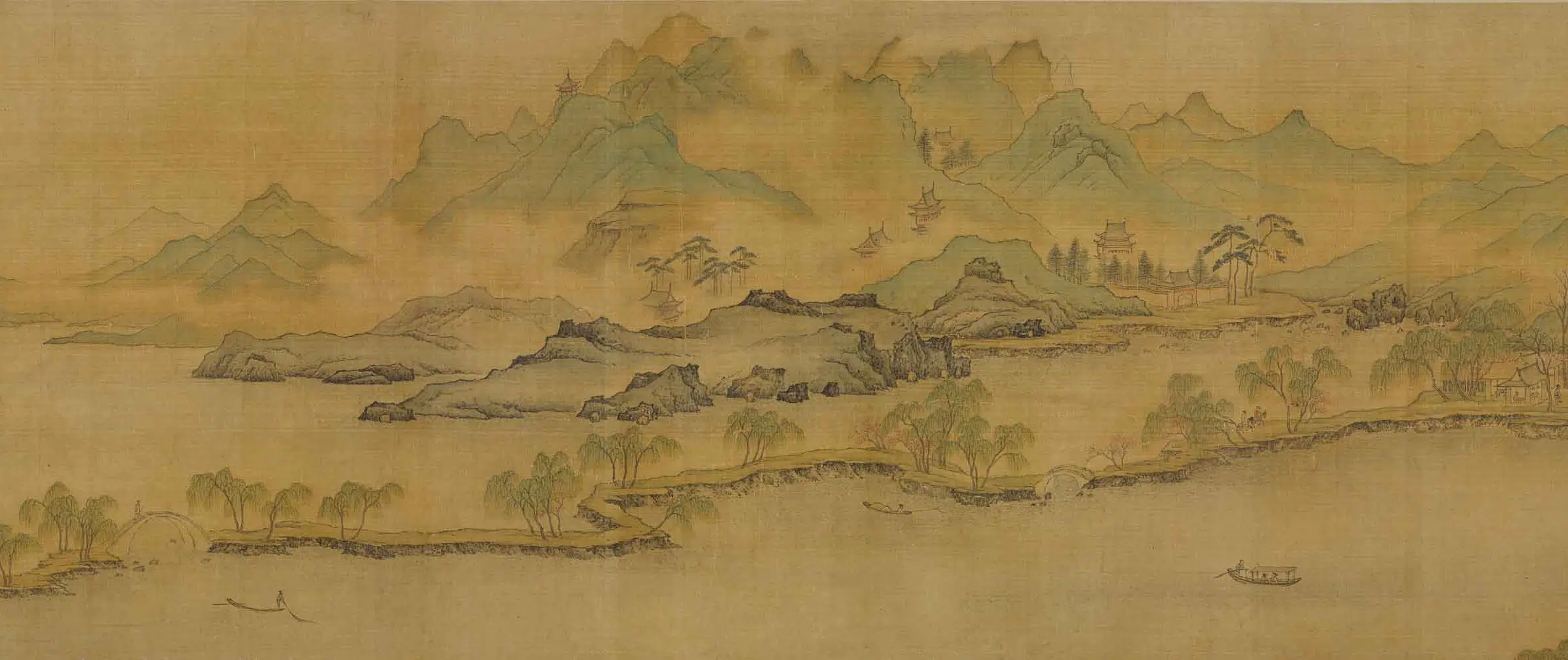 清代【佚名】《江山无尽图卷》 第14张 清代【佚名】《江山无尽图卷》 第14张