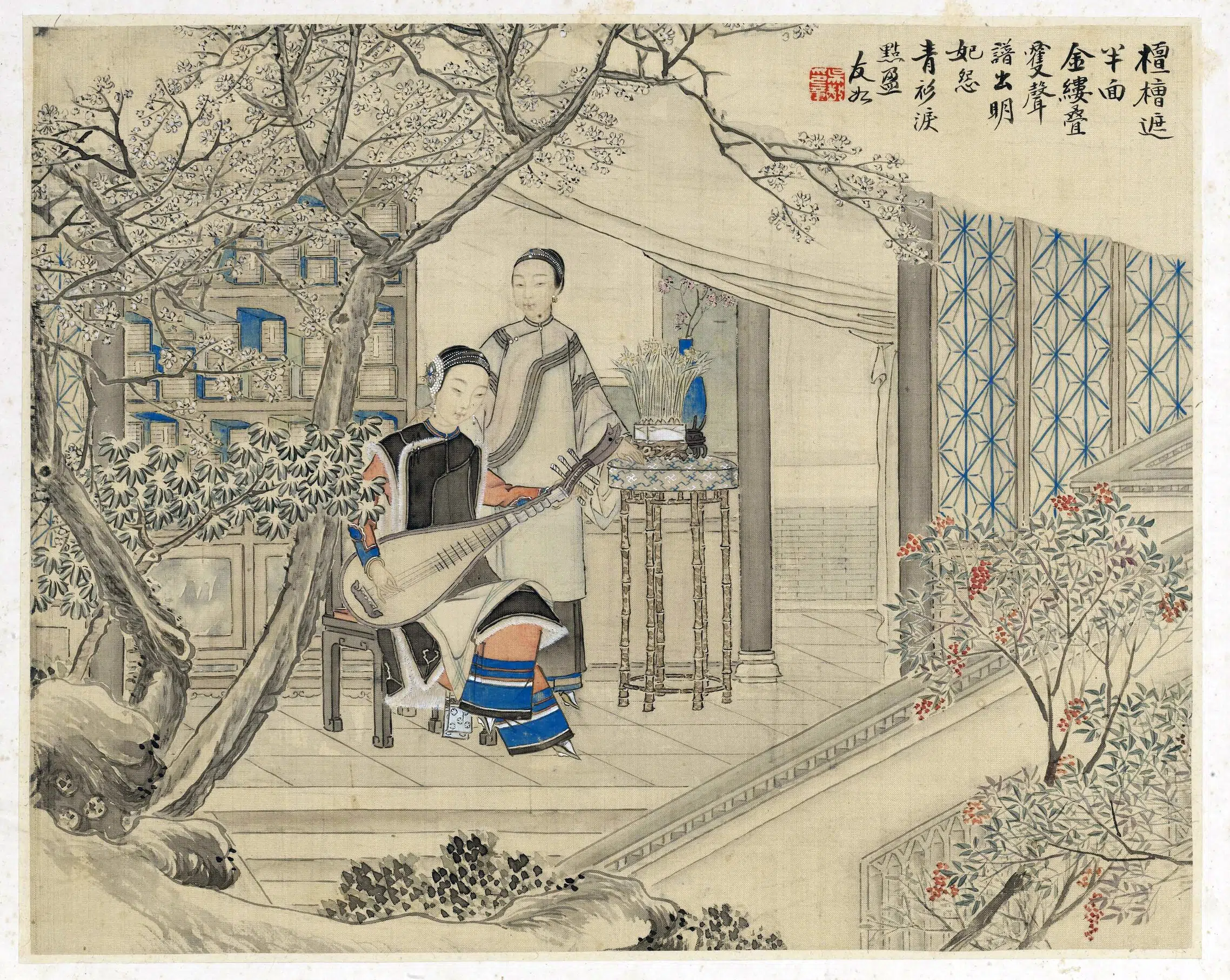 清代【吴嘉猷】《仕女册》 第11张