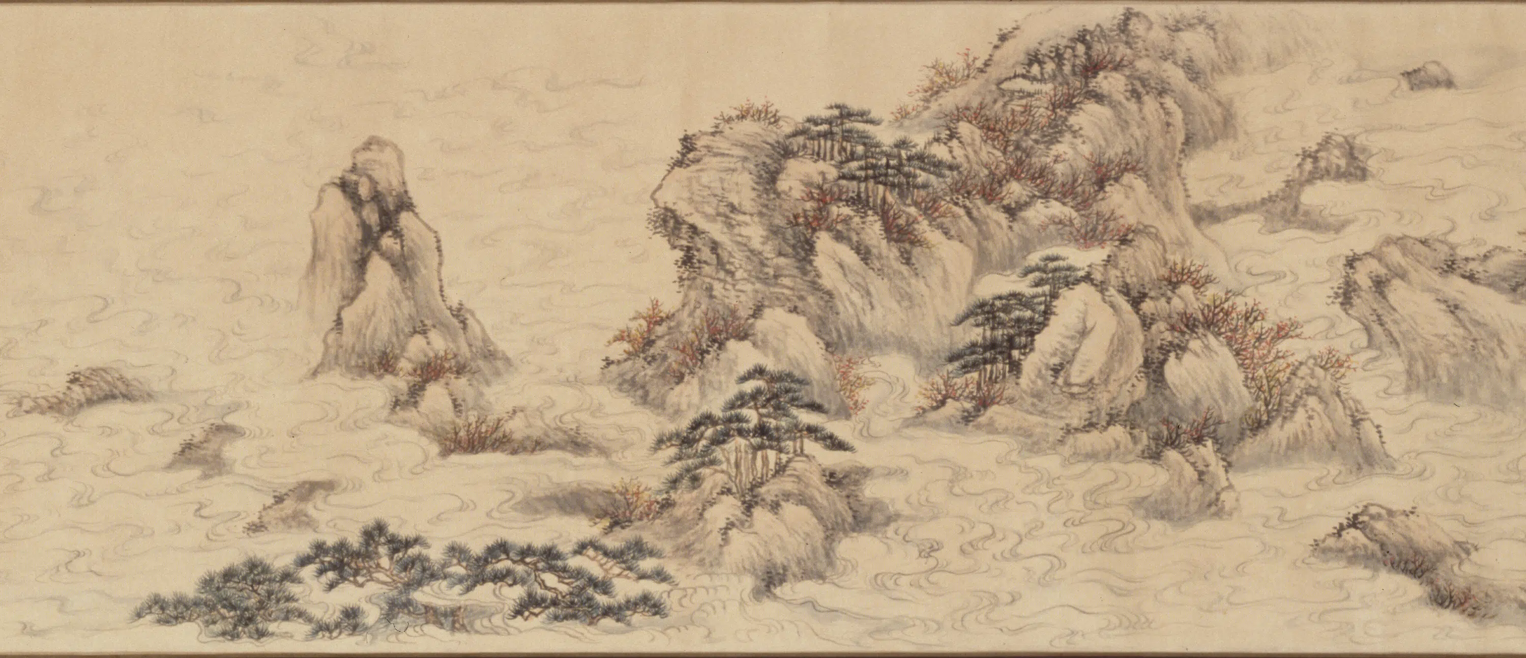 清代【蒋溥】《画弘历寒山雪海诗意卷》 第2张