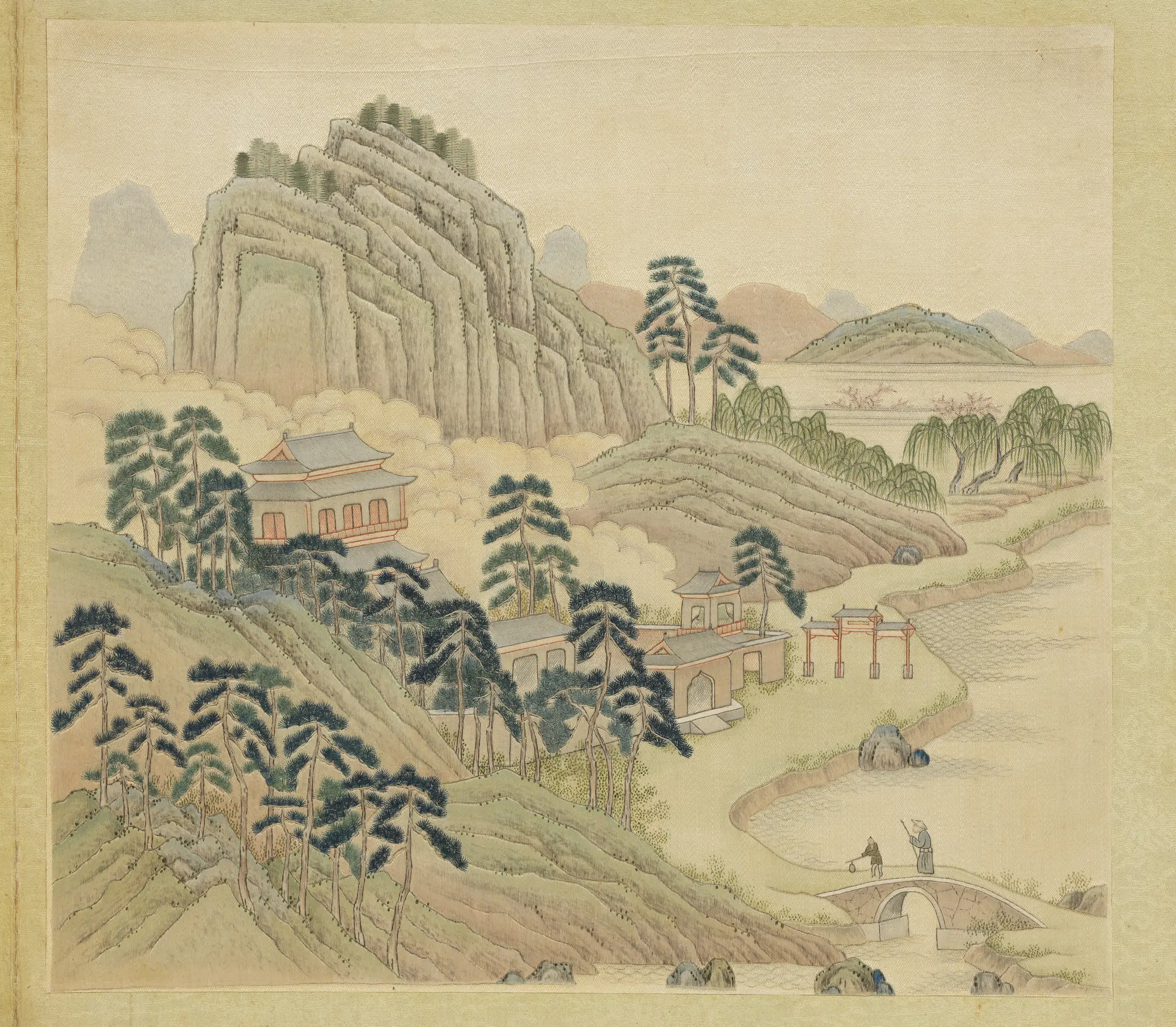 《绣线西湖图册-曲院风荷》