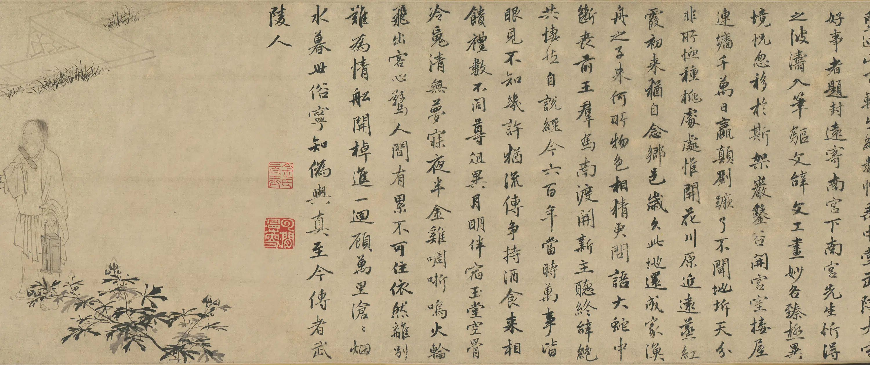 明朝【杜堇】《画古贤诗意卷》 第6张 明朝【杜堇】《画古贤诗意卷》 第6张