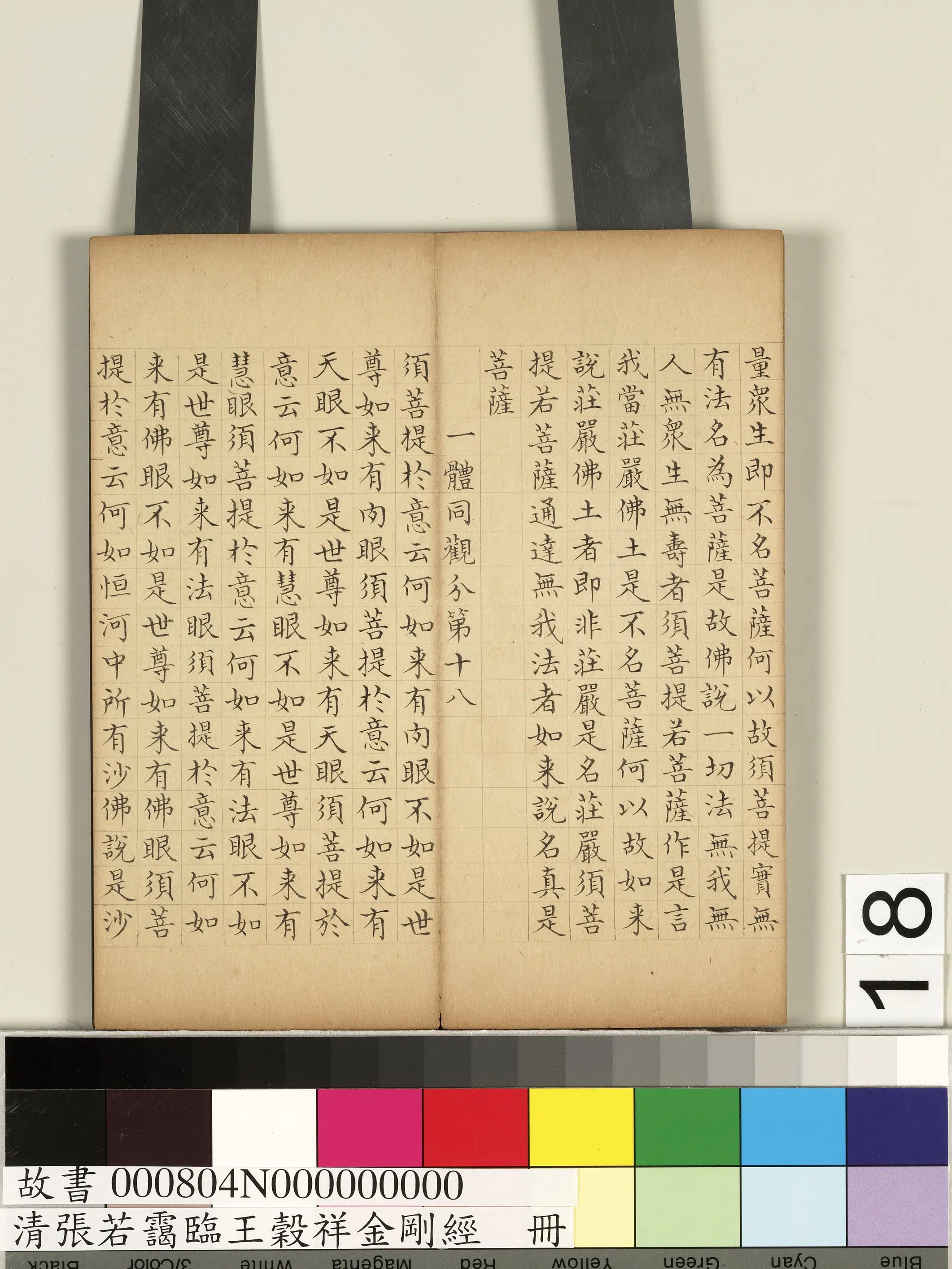 清代【张若霭】《临王谷祥金刚经册》 第10张 清代【张若霭】《临王谷祥金刚经册》 第10张