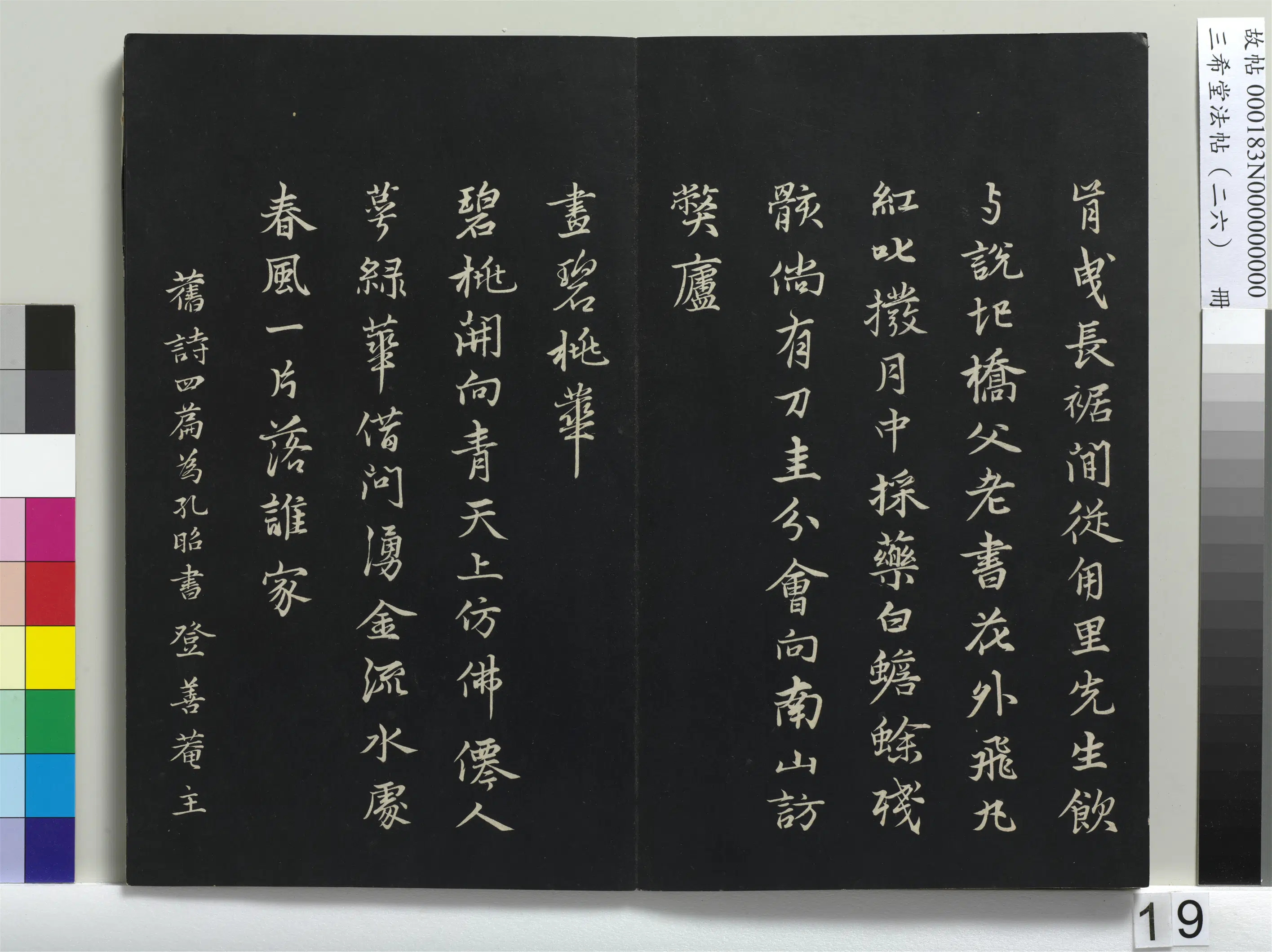 元代【张雨】《三希堂法帖（二十六）册-元张雨为孔昭书四书》 第3张