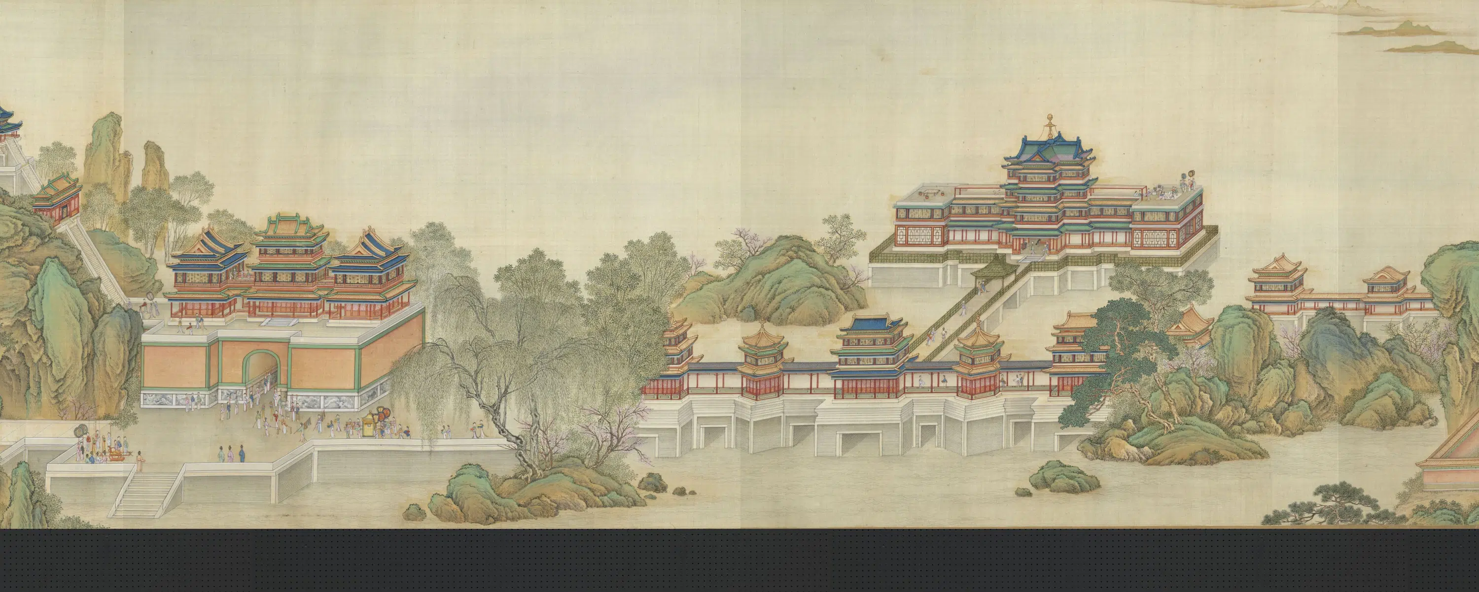 清代【周鲲】《院本汉宫春晓图》 第34张