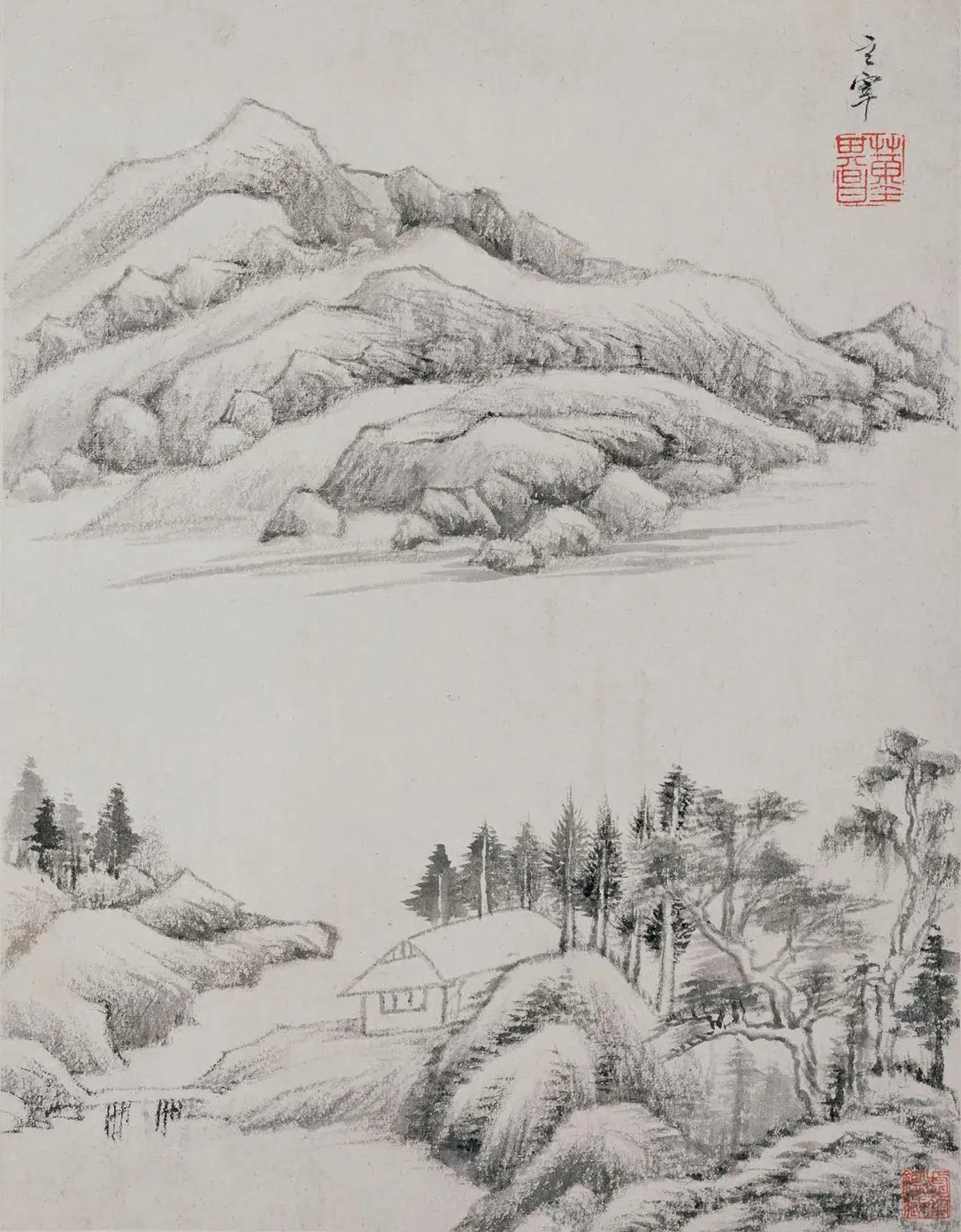明朝【董其昌】《宝华山庄图册》 第2张 明朝【董其昌】《宝华山庄图册》 第2张