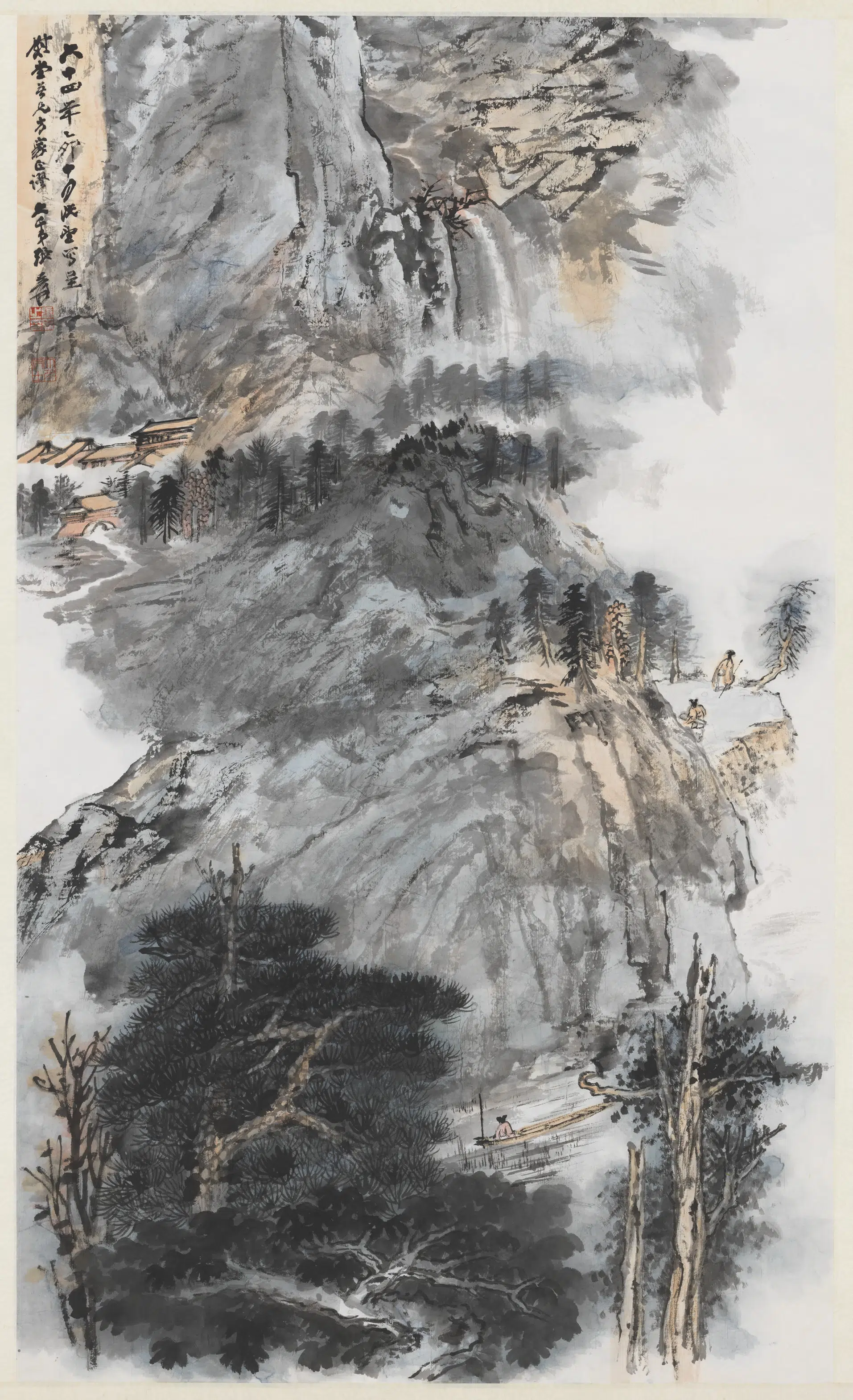 近现代【张大千】《山水图轴-3》