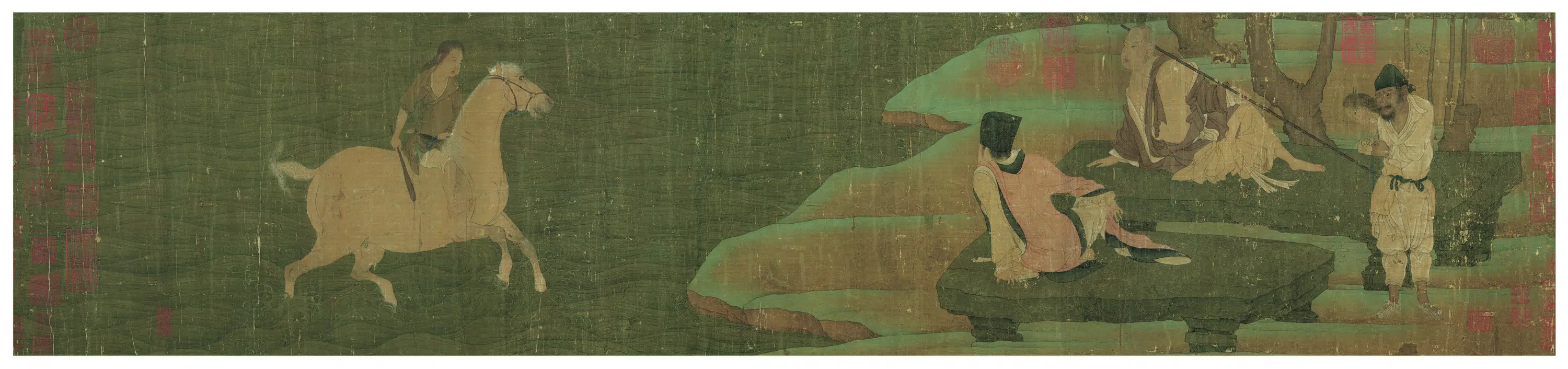近现代【齐白石】《神骏图卷》