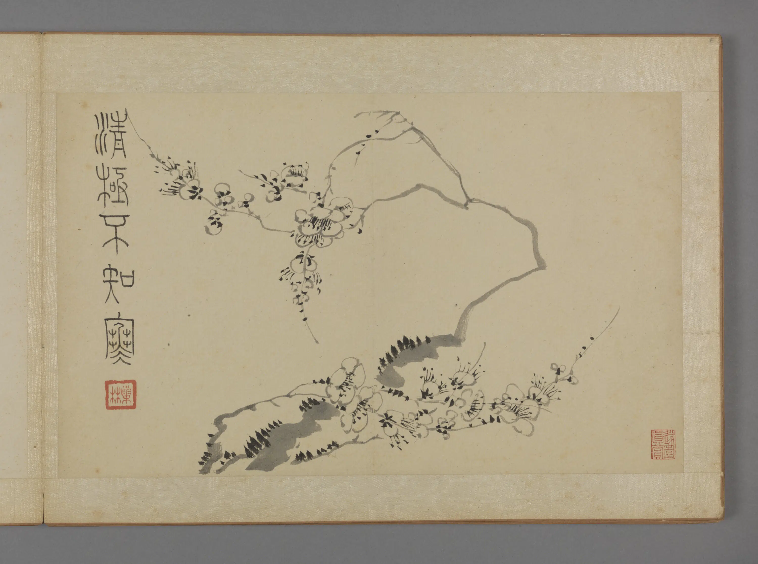 清代【汪士慎】《兰梅册（10开）缺1》 第3张