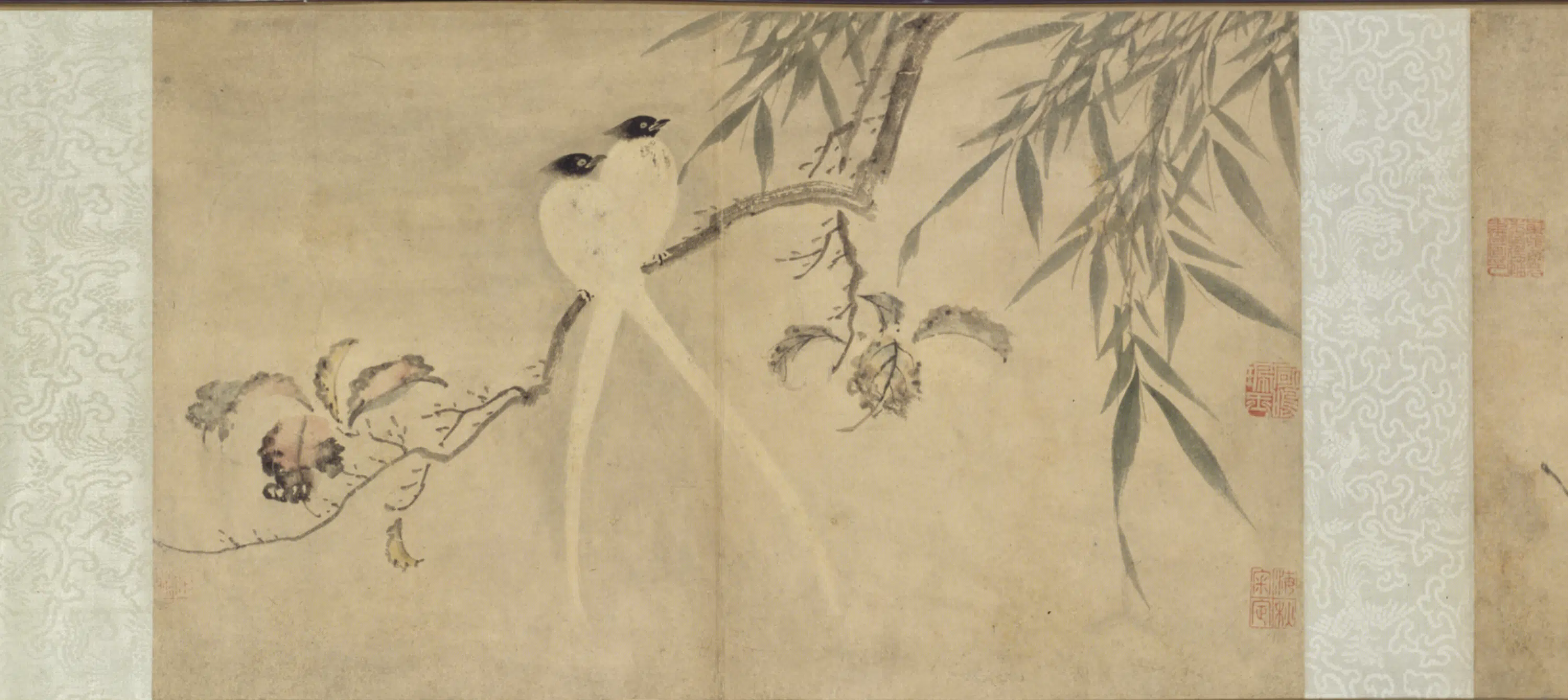 明朝【朱佐】《花鸟六段图卷》