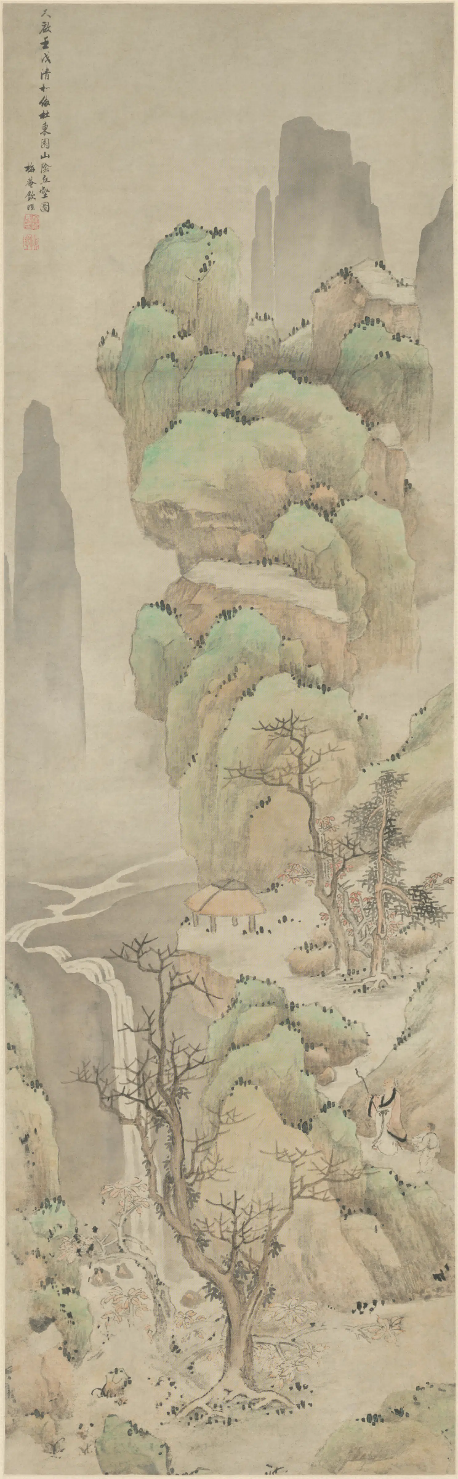 明朝【钦睢】《山阴丘壑轴》 第1张