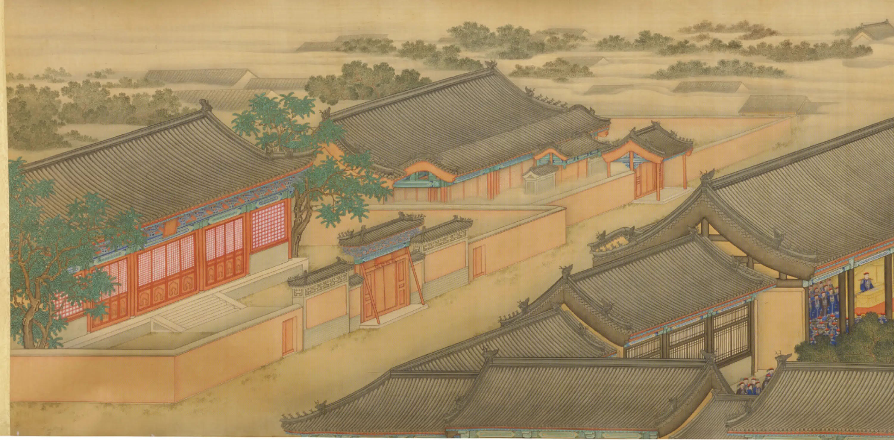 清代【爱新觉罗胤禛-清世宗雍正皇帝】《清人画临雍图像第二卷》