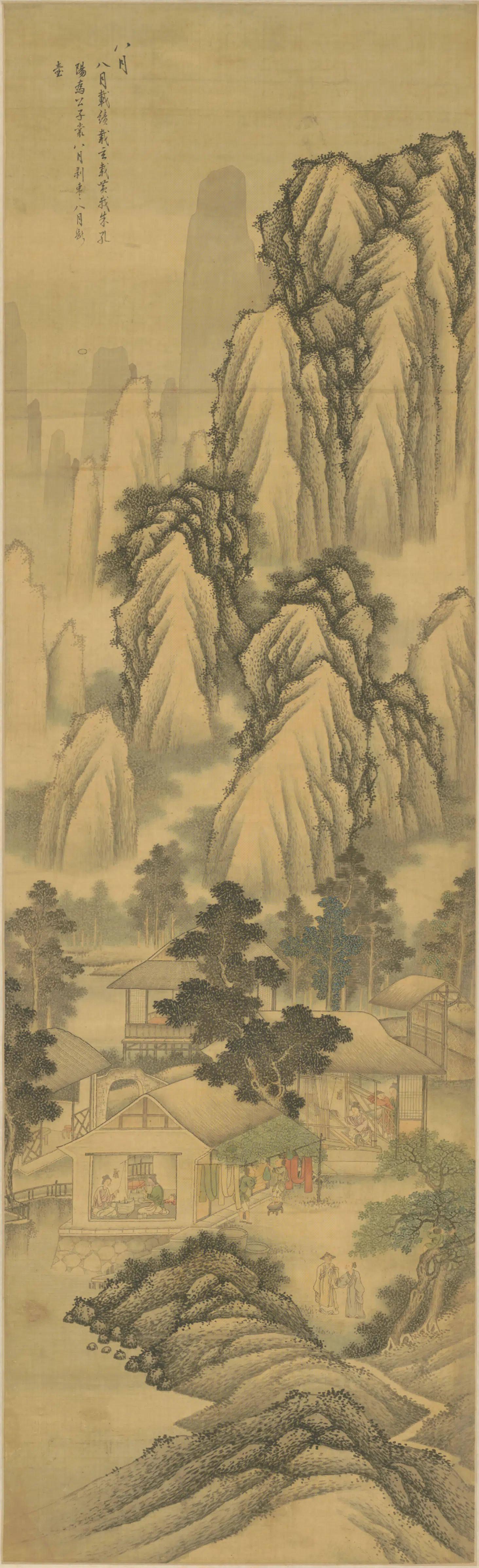清代【王槩(概)】《豳风图屏(12开)》 第11张 清代【王槩(概)】《豳风图屏(12开)》 第11张