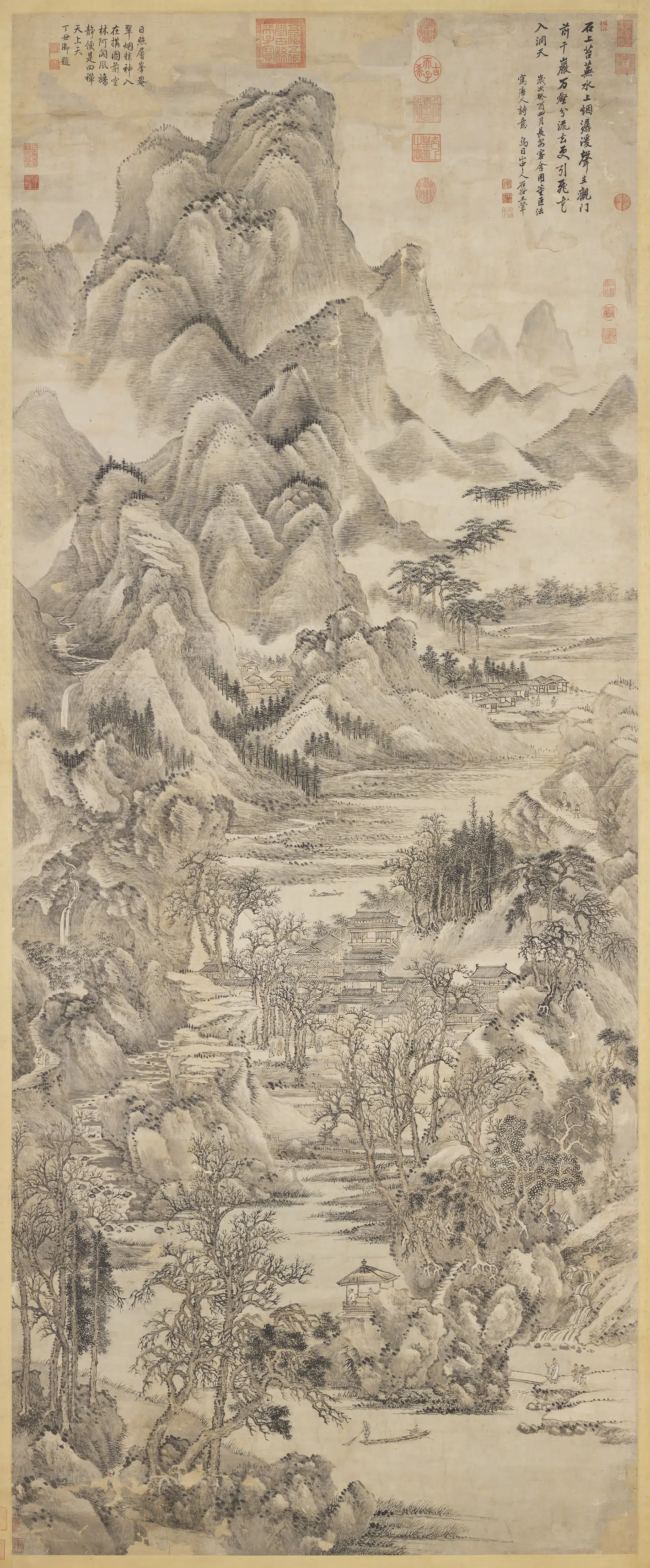 清代【王翚】《千岩万壑图轴》