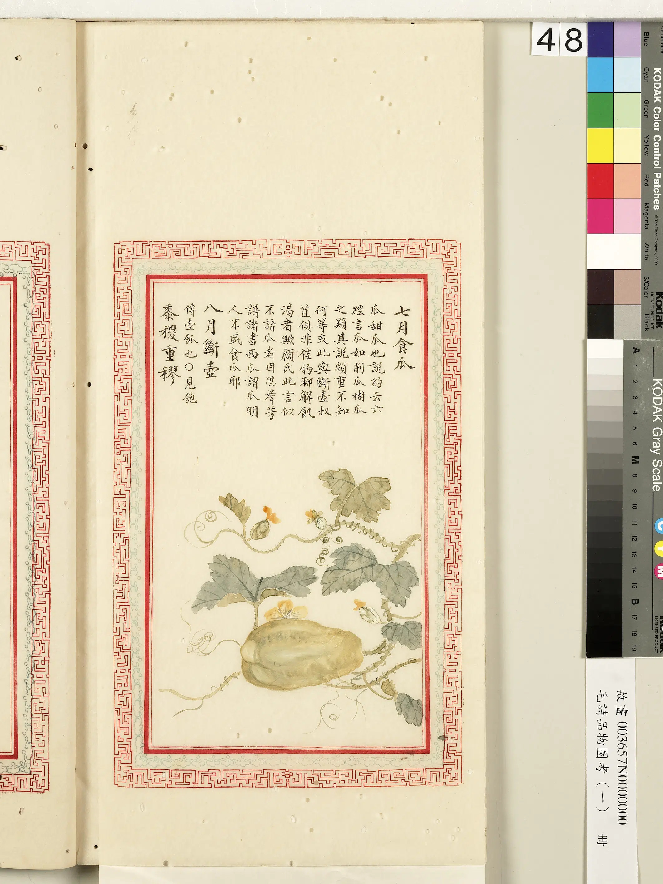 清朝《毛诗品物图考(一)册-2》 第3张 清朝《毛诗品物图考(一)册-2》 第3张