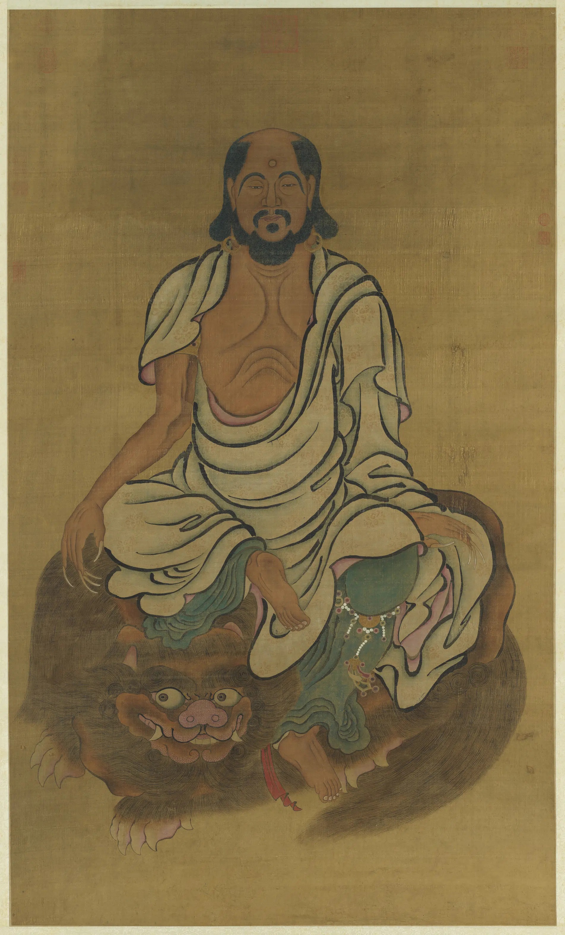 明朝《明人观音大士像图轴》