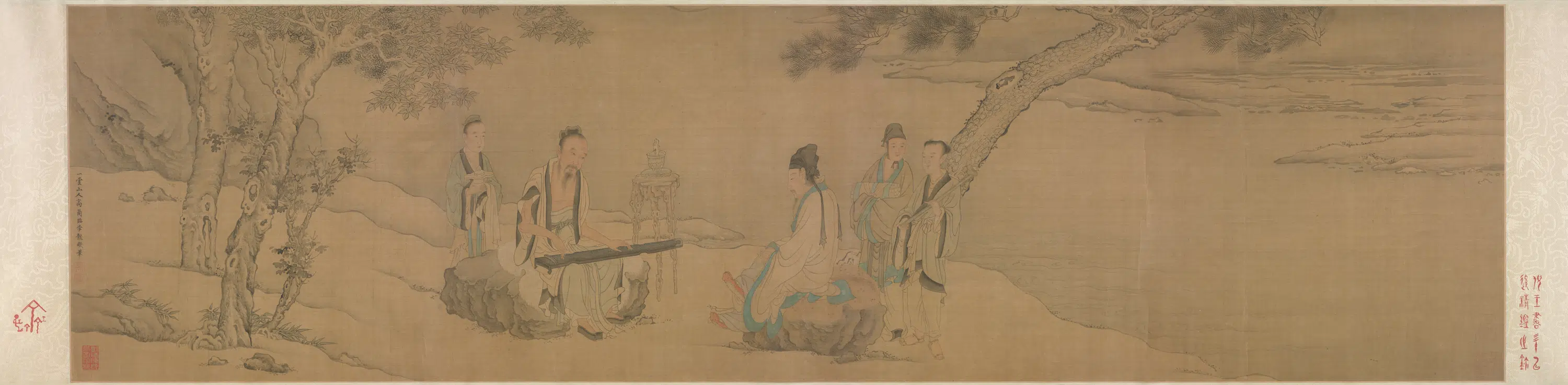 清代【高简】《友琴图卷》