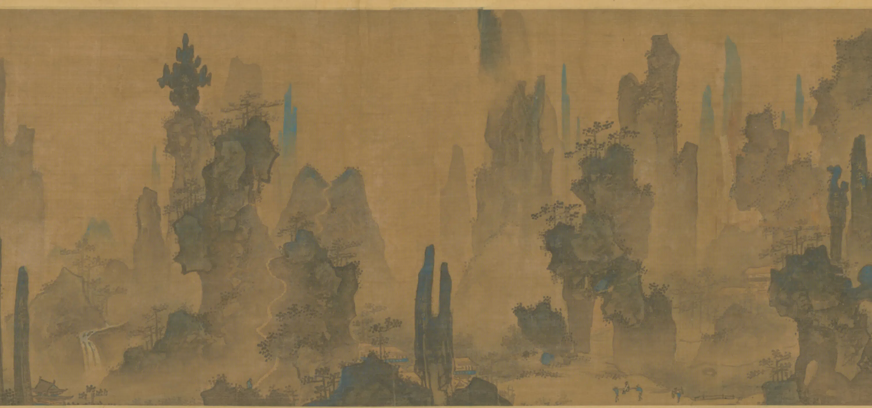 明朝【明人】《山水图卷-1》 第3张
