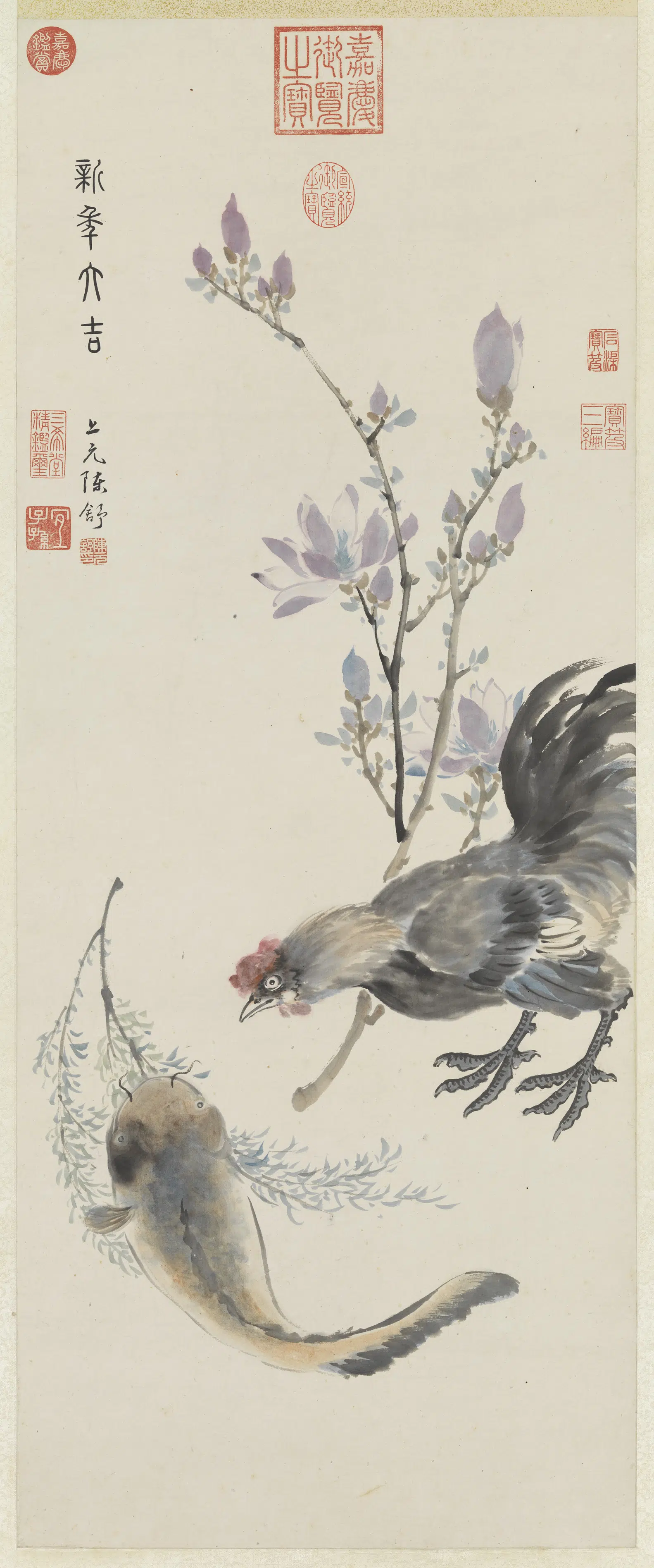 清【陈舒】《新年大吉图》