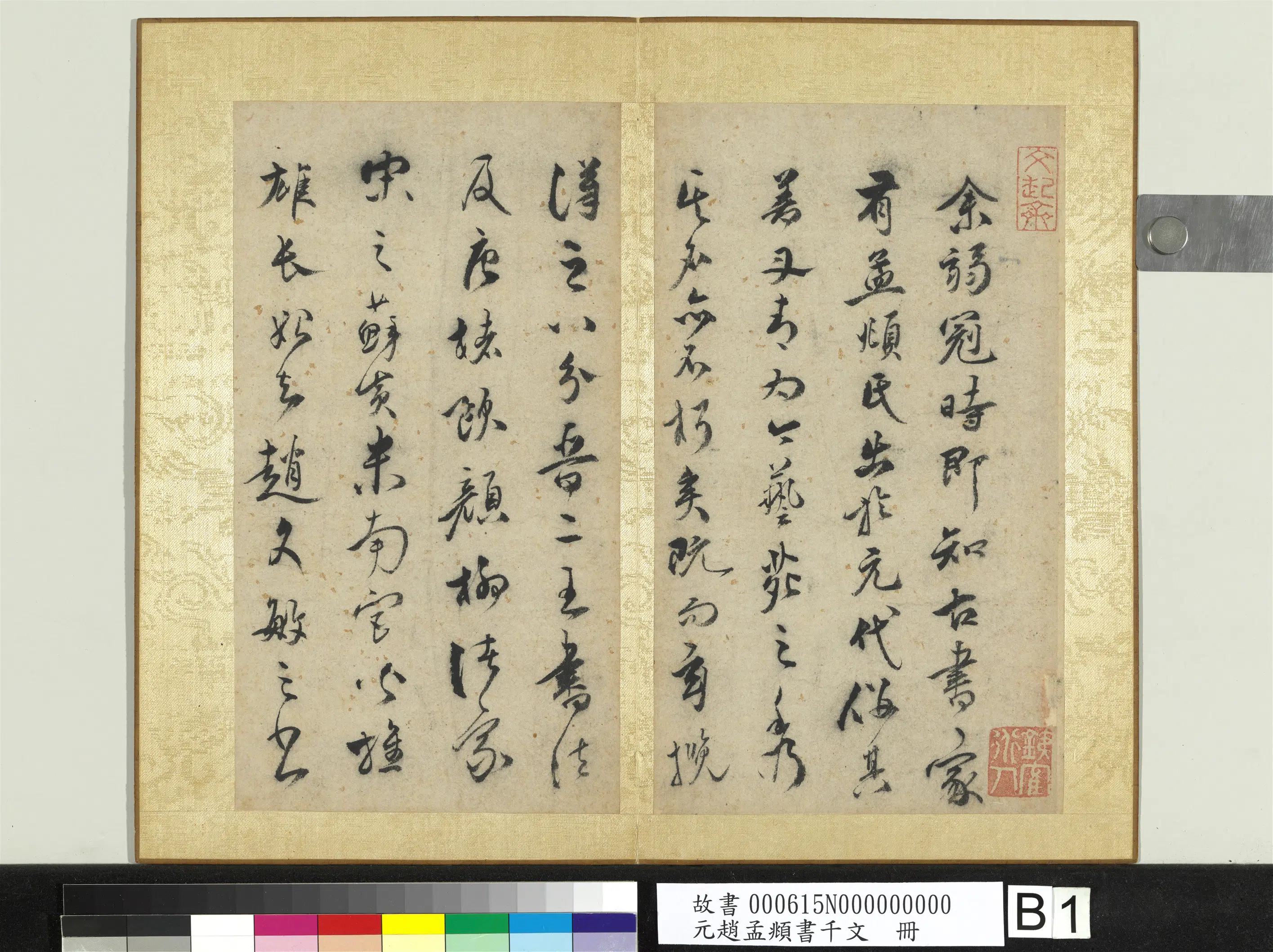 元朝【赵孟頫】《行草书千字文册》 第6张 元朝【赵孟頫】《行草书千字文册》 第6张