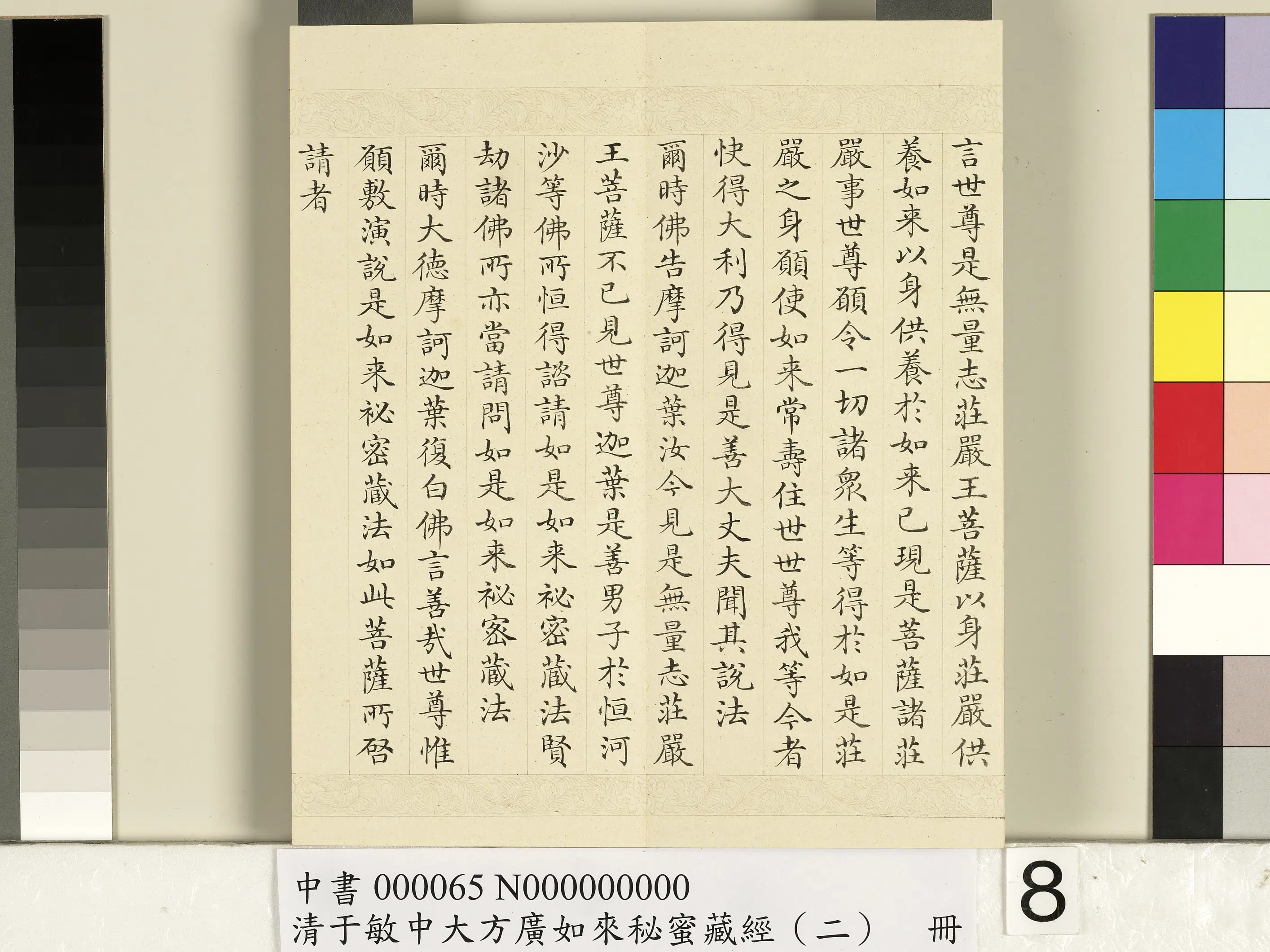 清代【于敏中】《大方广如来秘密藏经（二）册》 第28张